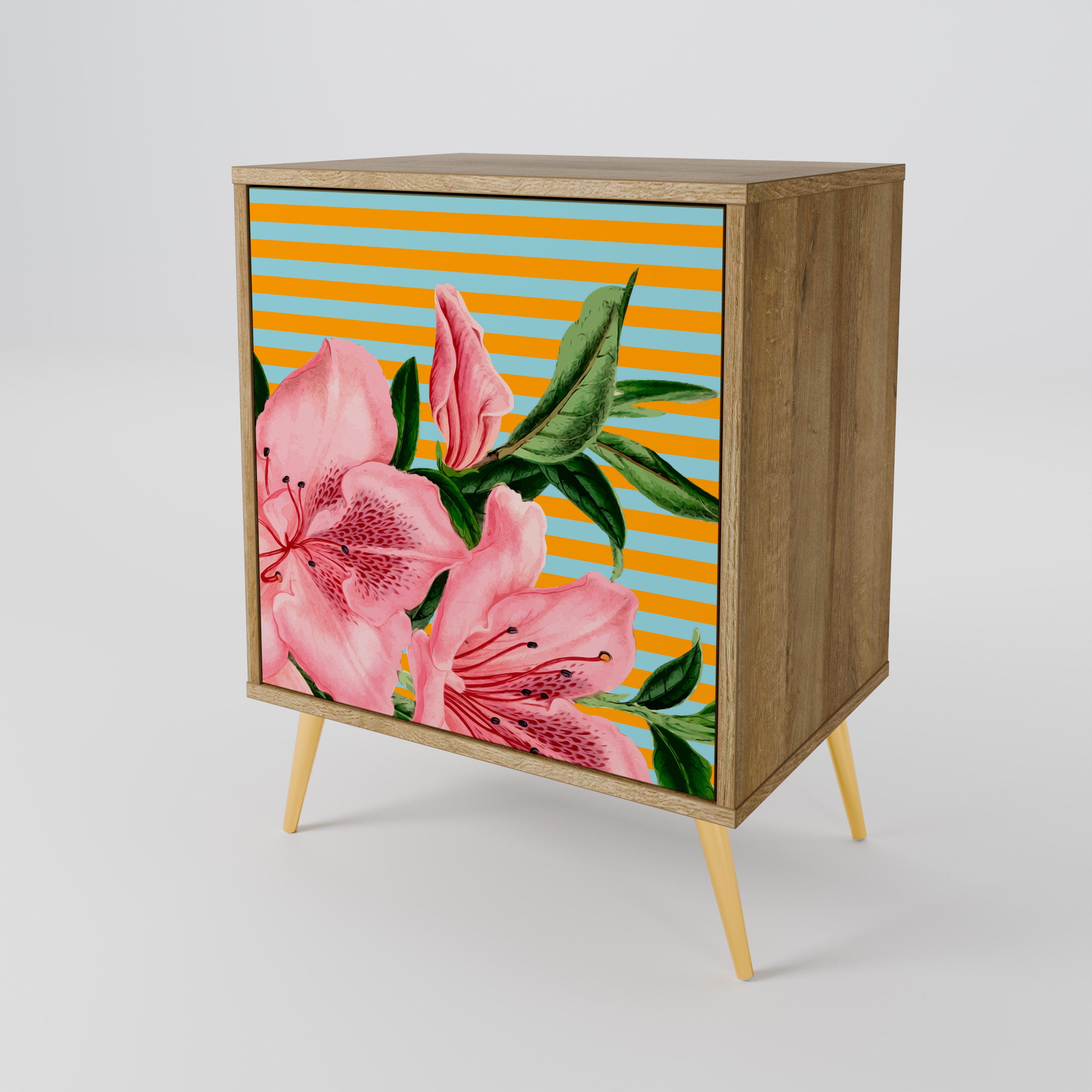 FRAGILE BEAUTY Sideboard mit 1 Tür in Eiche-Optik