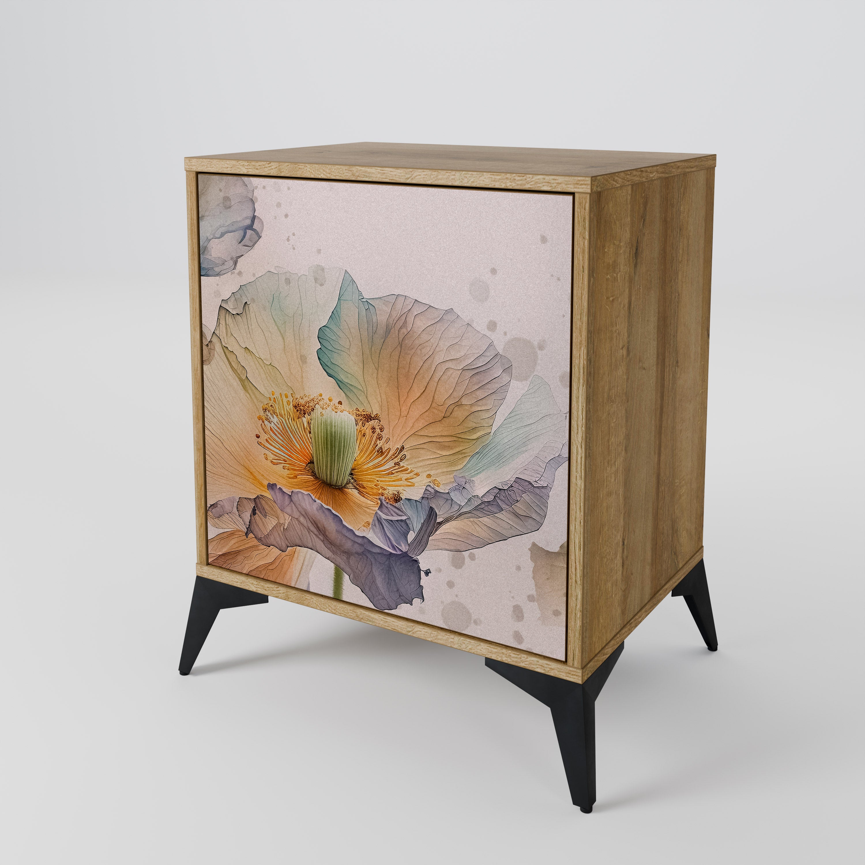 SOFTEN POPPY Sideboard mit 1 Tür in Eiche-Optik