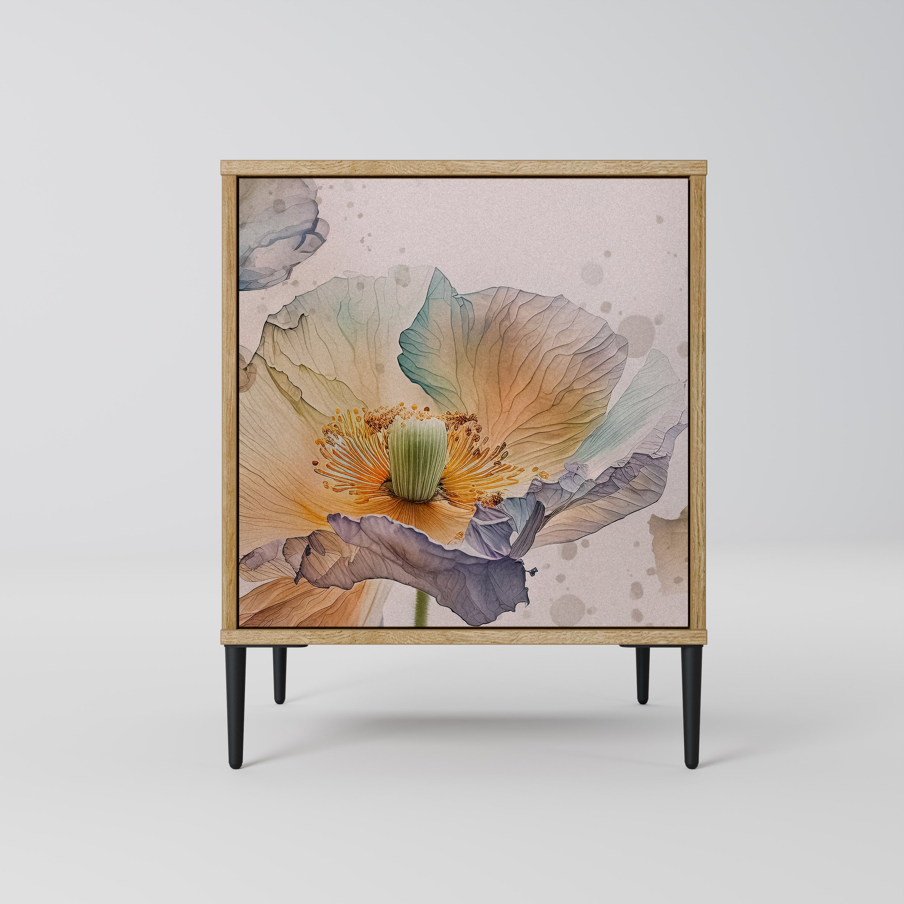 SOFTEN POPPY Sideboard mit 1 Tür in Eiche-Optik