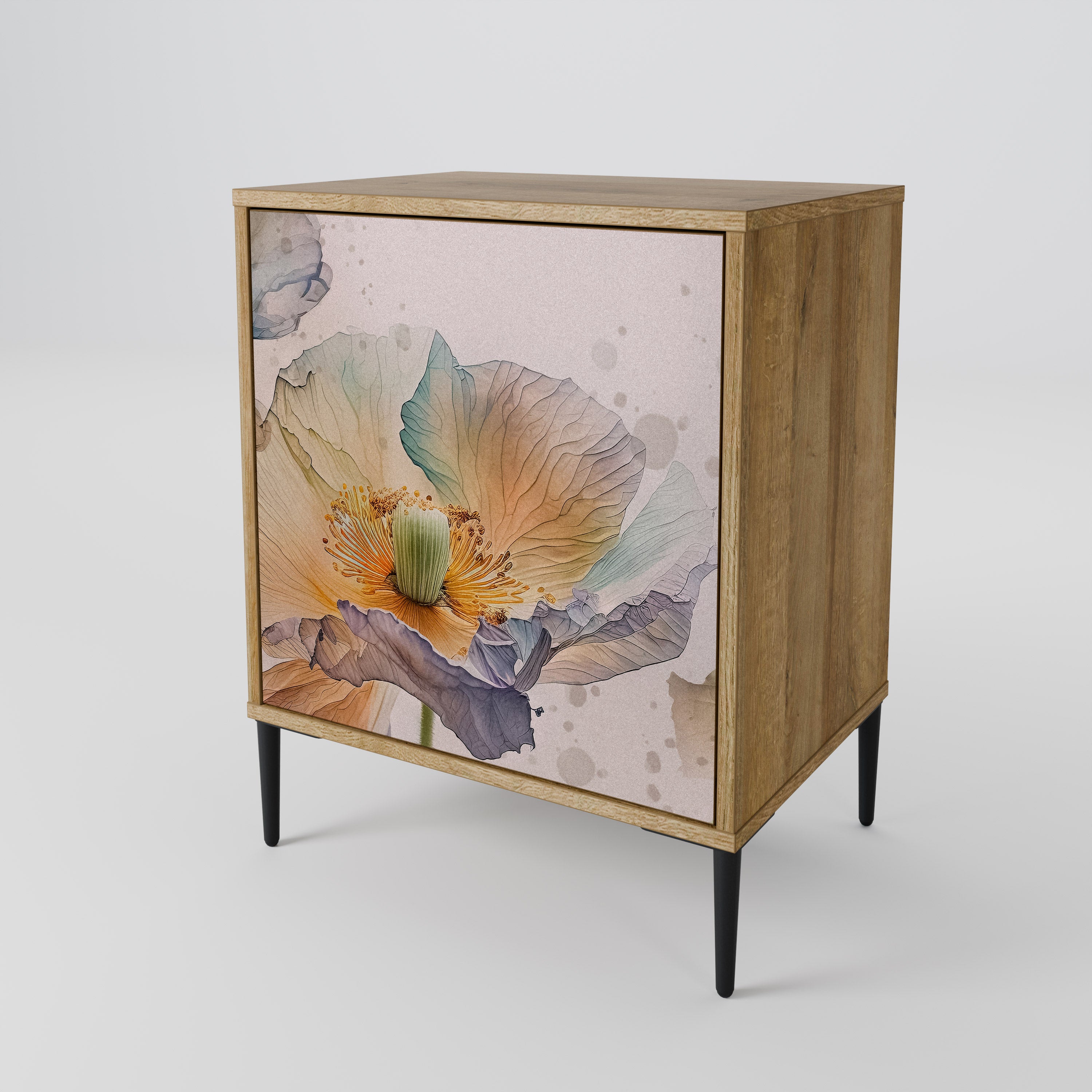 SOFTEN POPPY Sideboard mit 1 Tür in Eiche-Optik