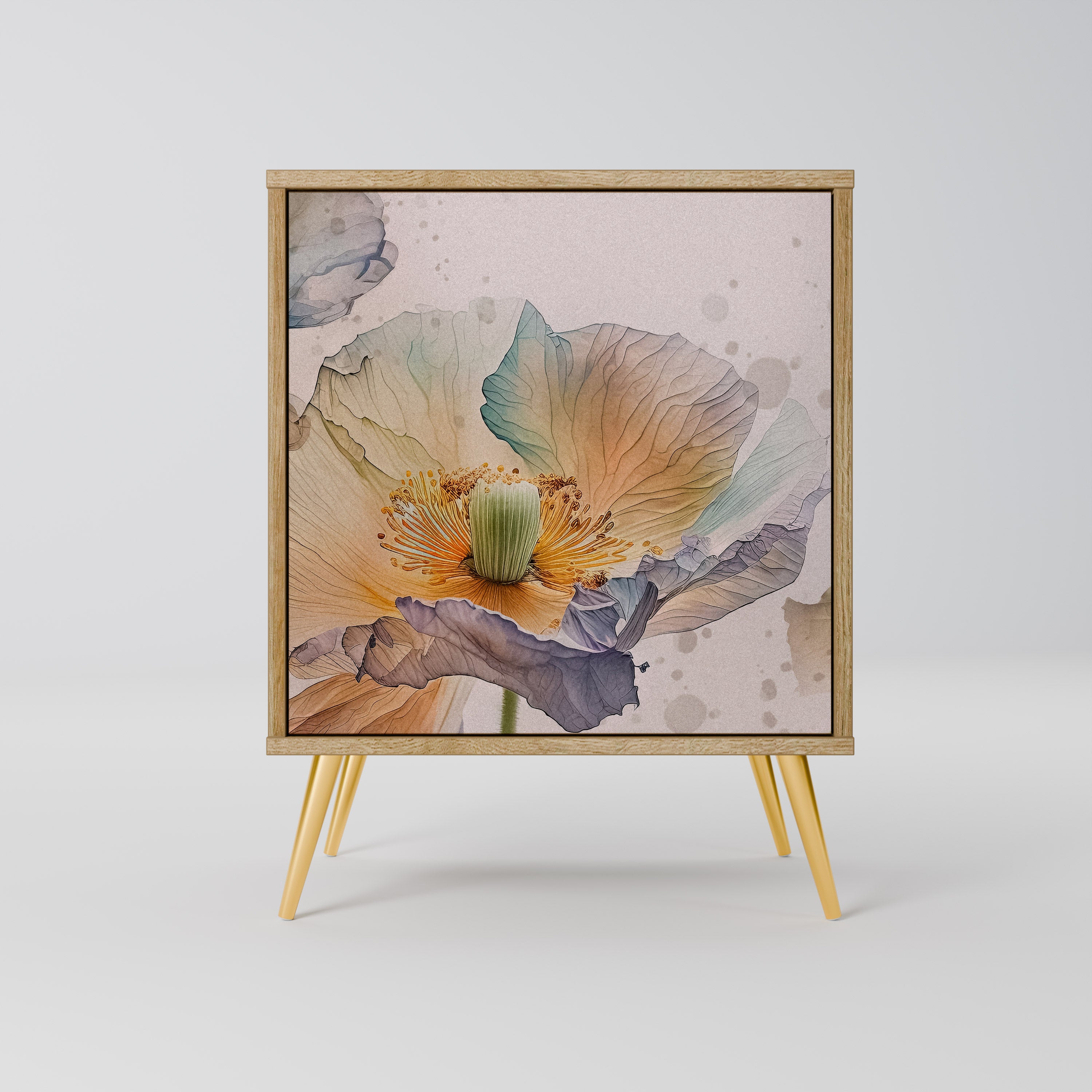 SOFTEN POPPY Sideboard mit 1 Tür in Eiche-Optik