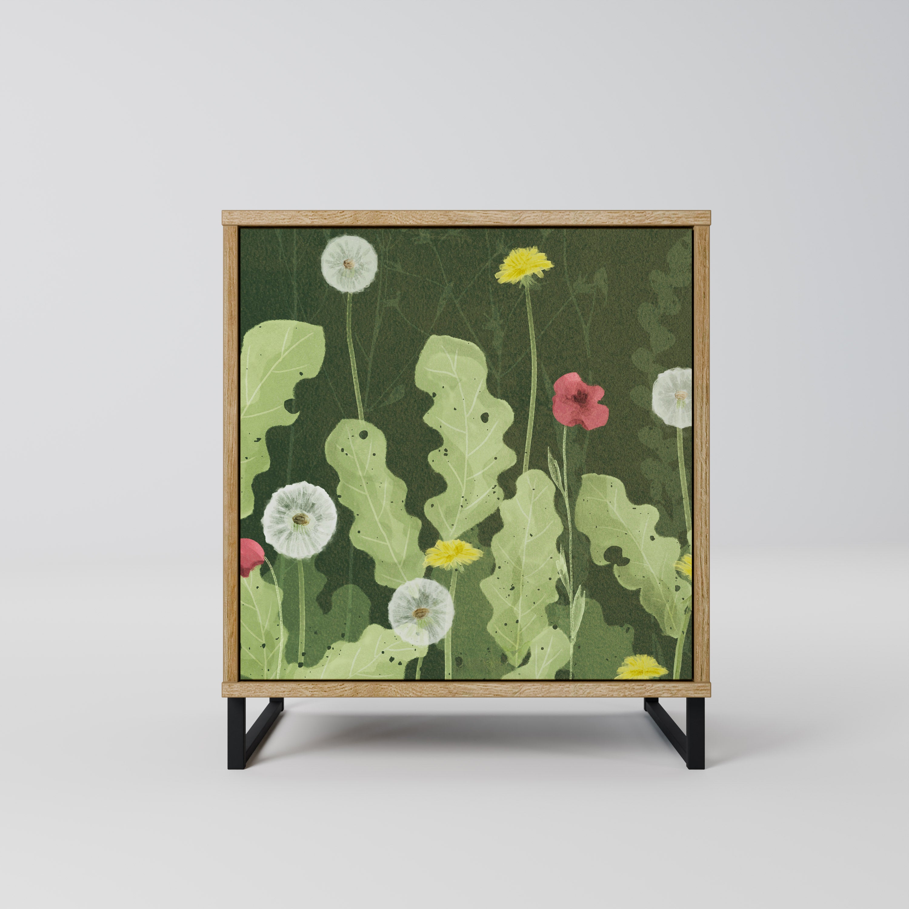 DANDELION AMUSE Sideboard mit 1 Tür in Eiche-Optik
