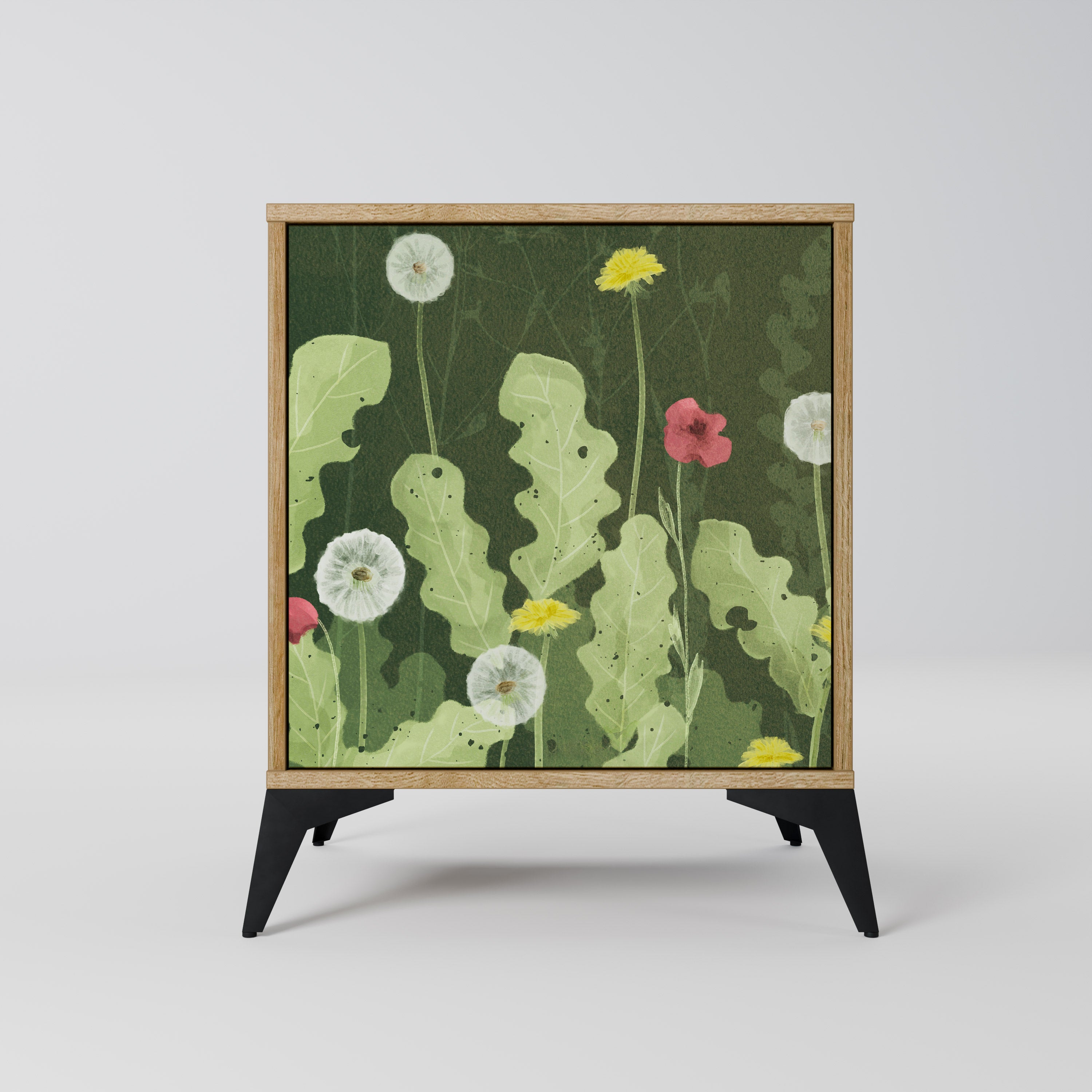 DANDELION AMUSE Sideboard mit 1 Tür in Eiche-Optik