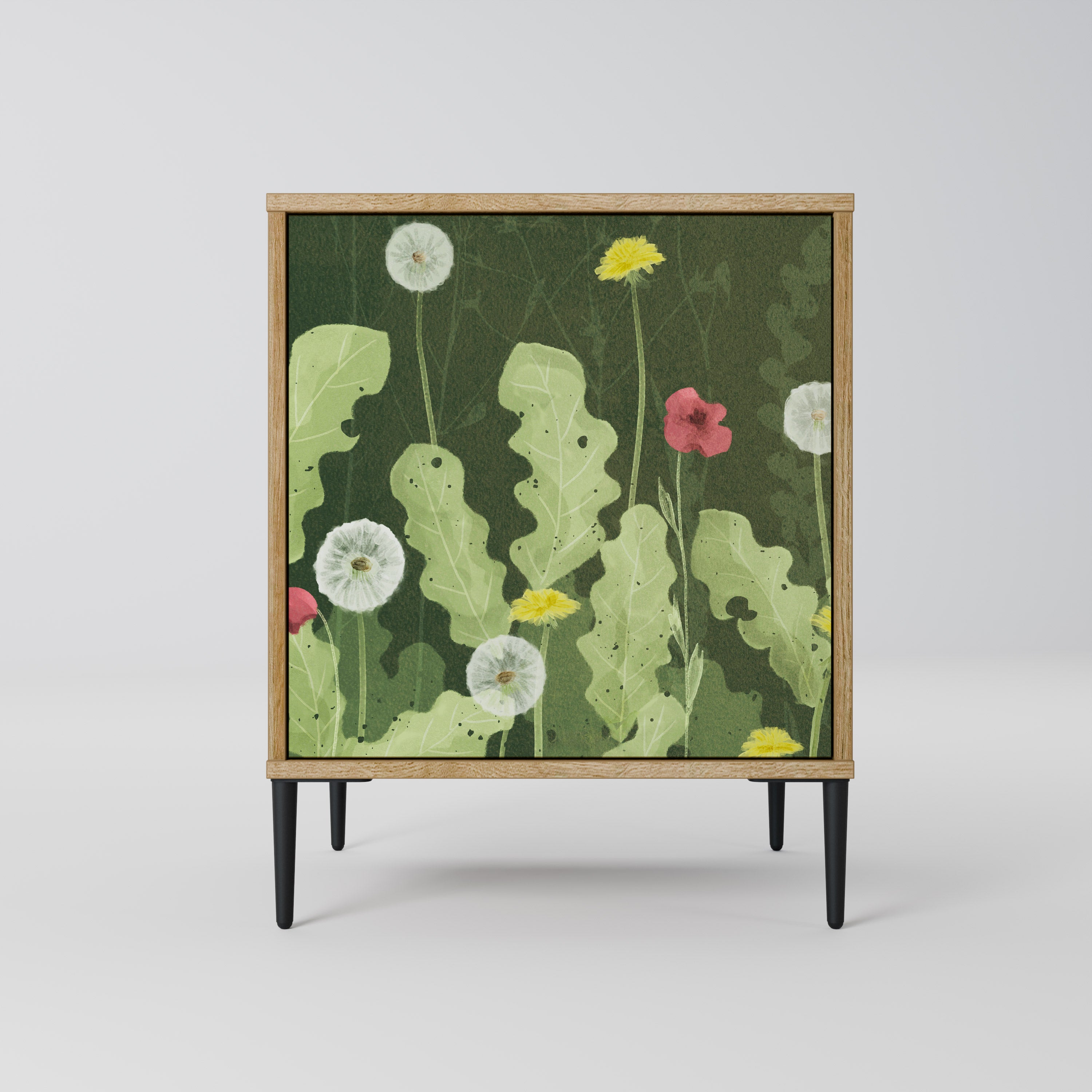 DANDELION AMUSE Sideboard mit 1 Tür in Eiche-Optik