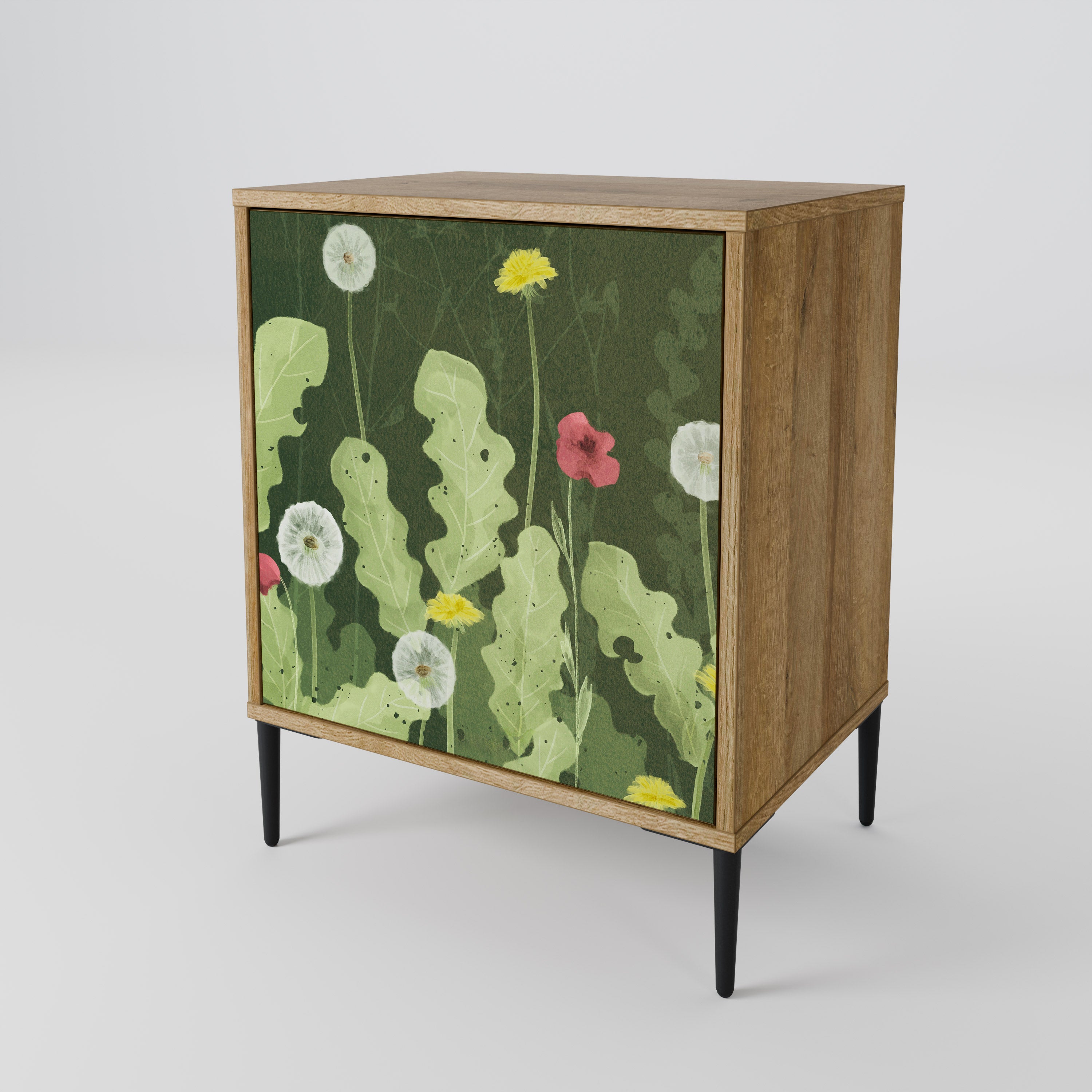 DANDELION AMUSE Sideboard mit 1 Tür in Eiche-Optik