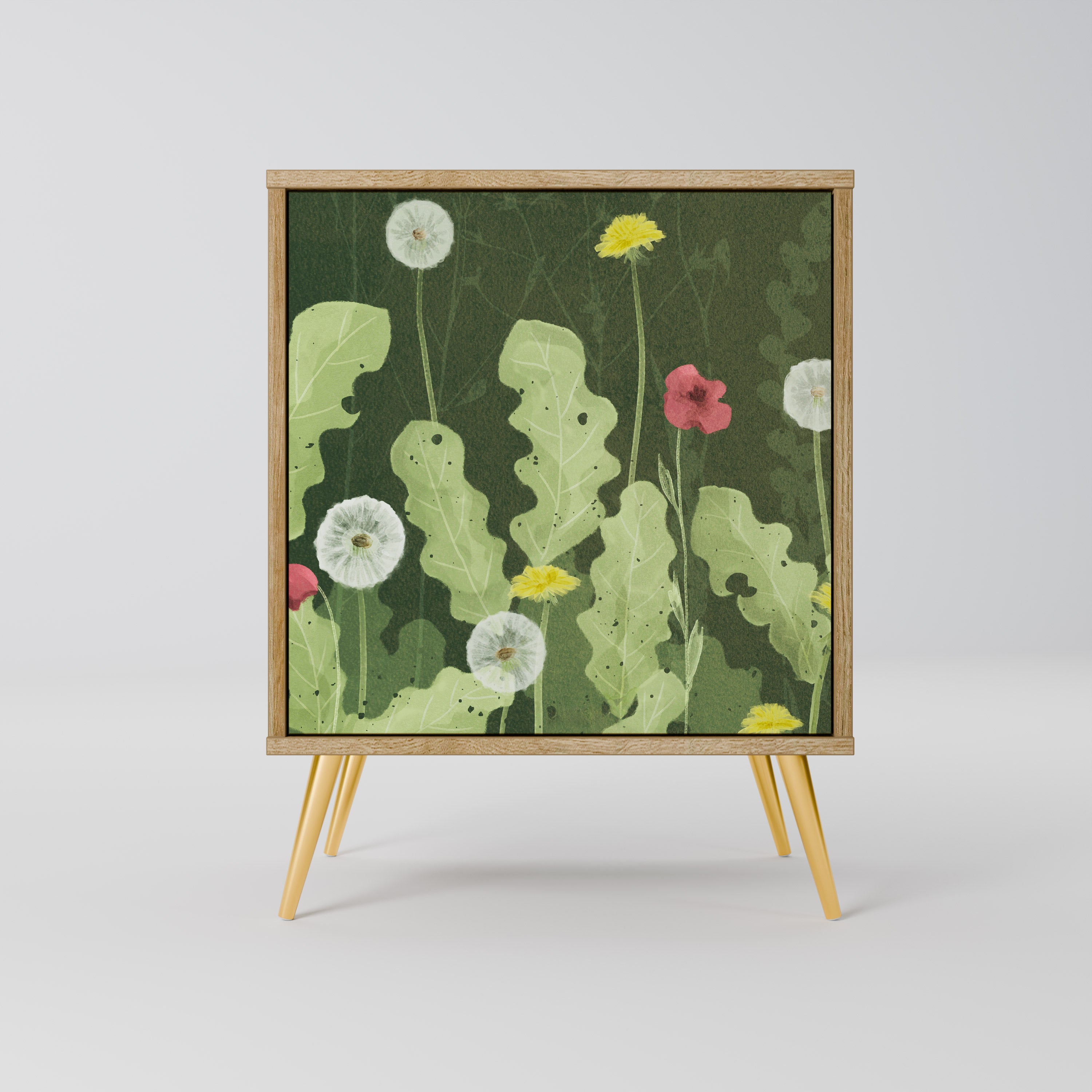 DANDELION AMUSE Sideboard mit 1 Tür in Eiche-Optik