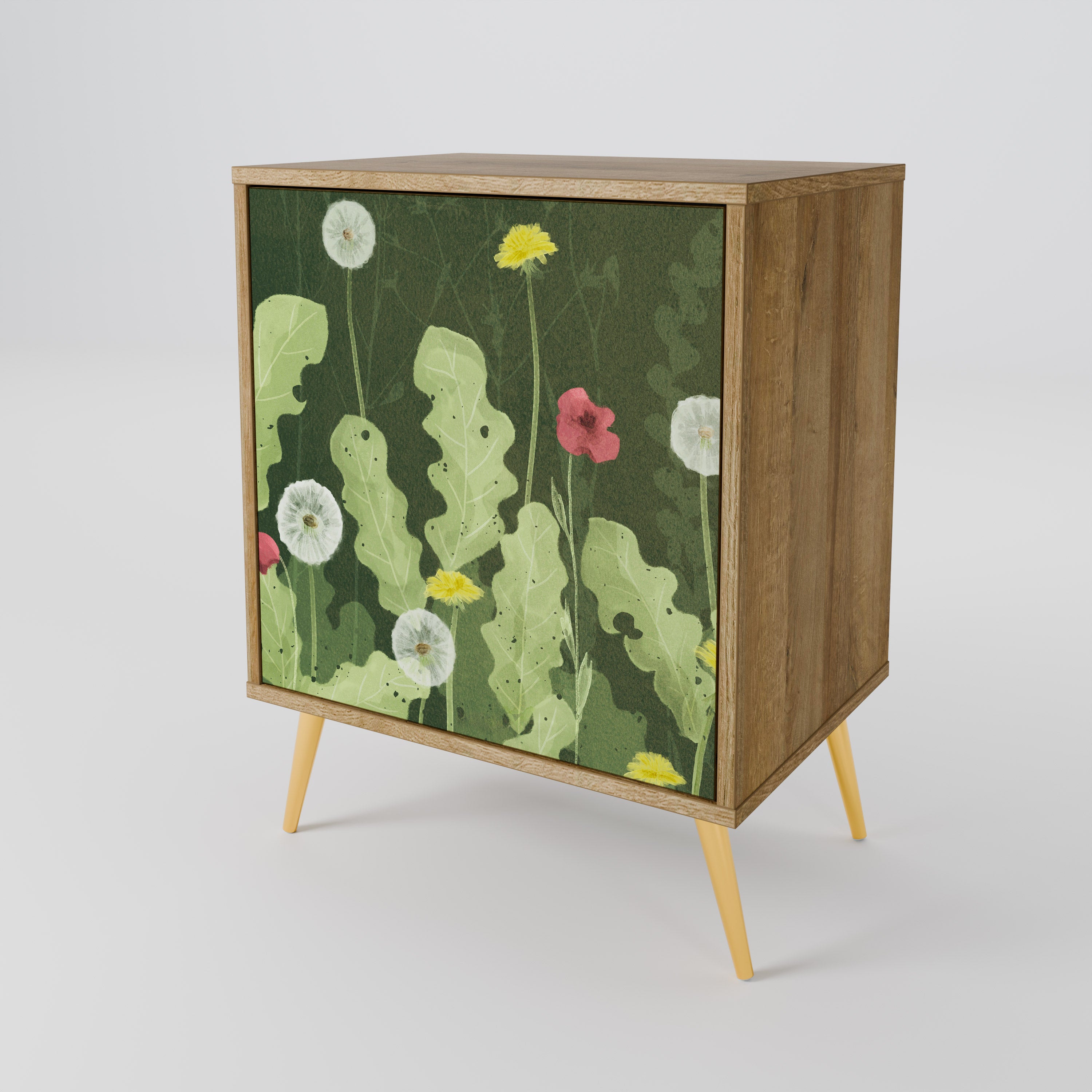DANDELION AMUSE Sideboard mit 1 Tür in Eiche-Optik