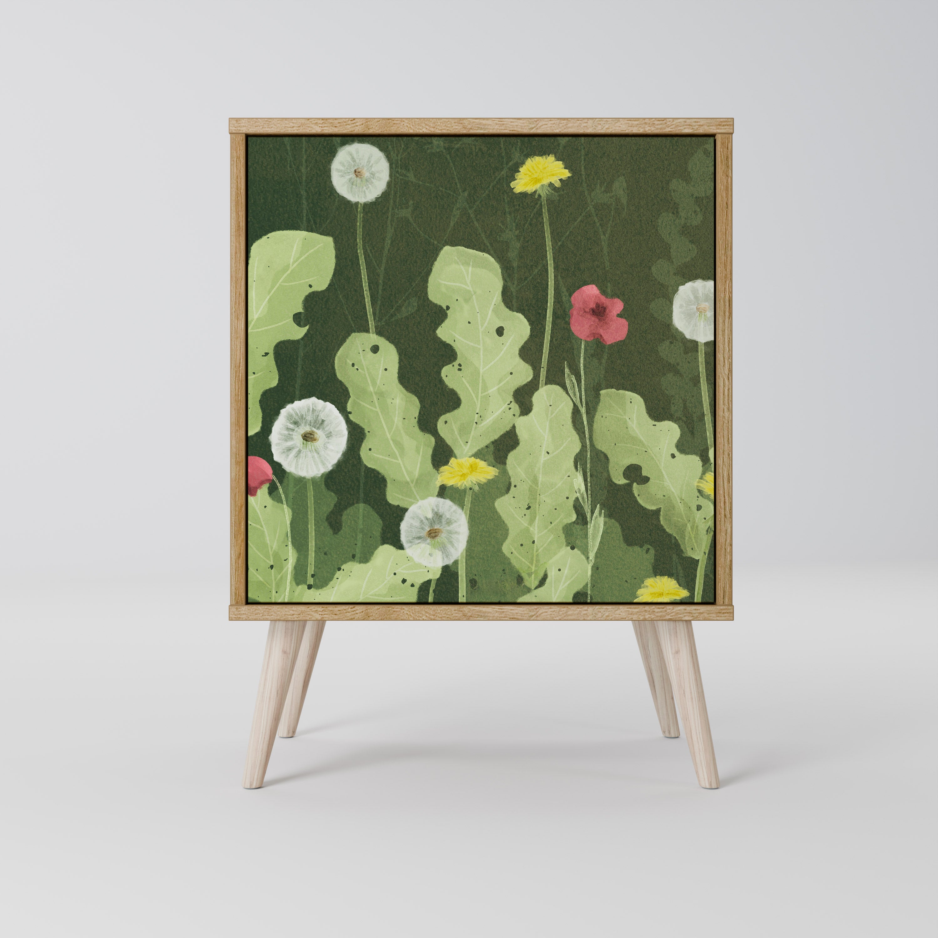 DANDELION AMUSE Sideboard mit 1 Tür in Eiche-Optik