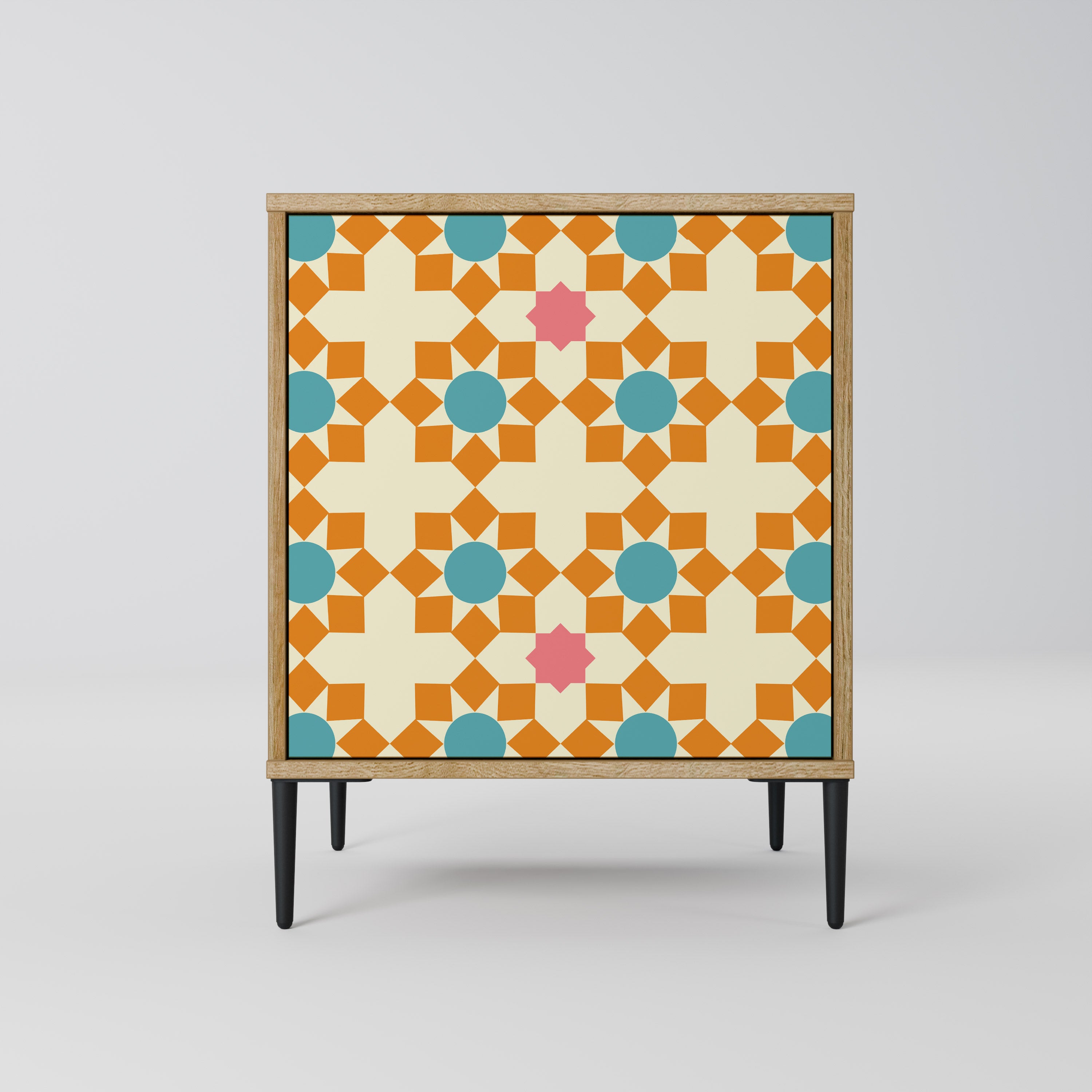 FLORAL DECOR Sideboard mit 1 Tür in Eiche-Optik