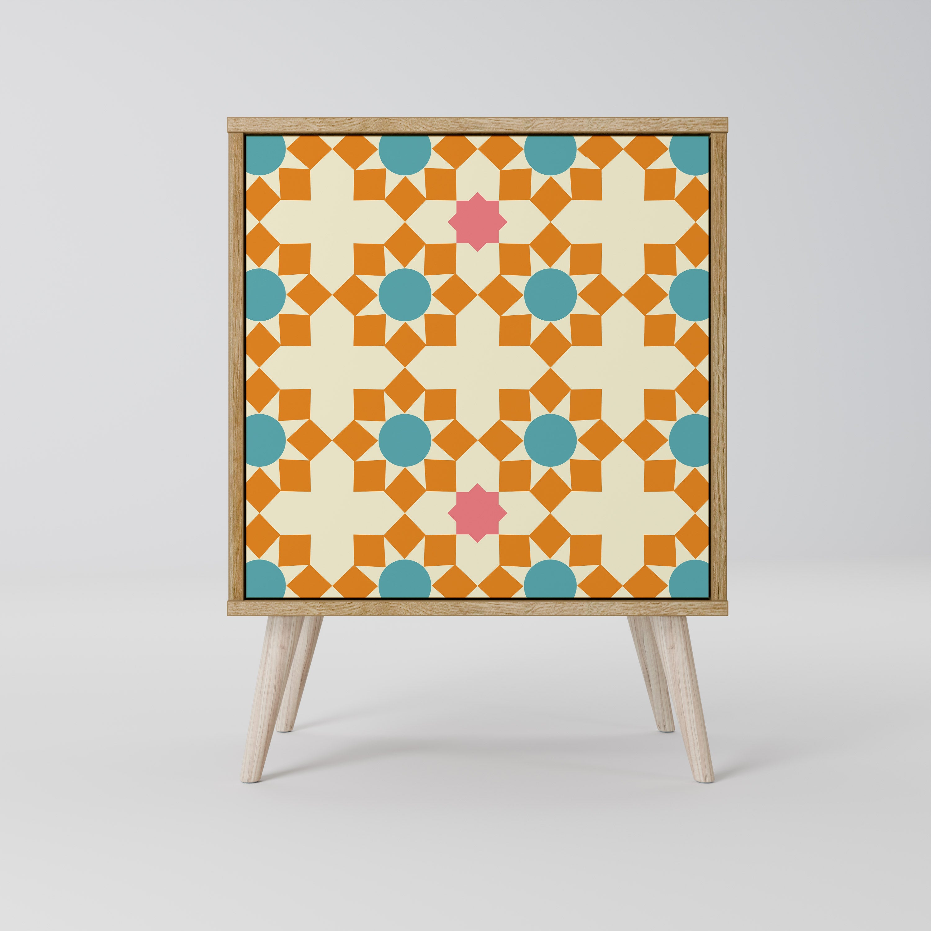 FLORAL DECOR Sideboard mit 1 Tür in Eiche-Optik