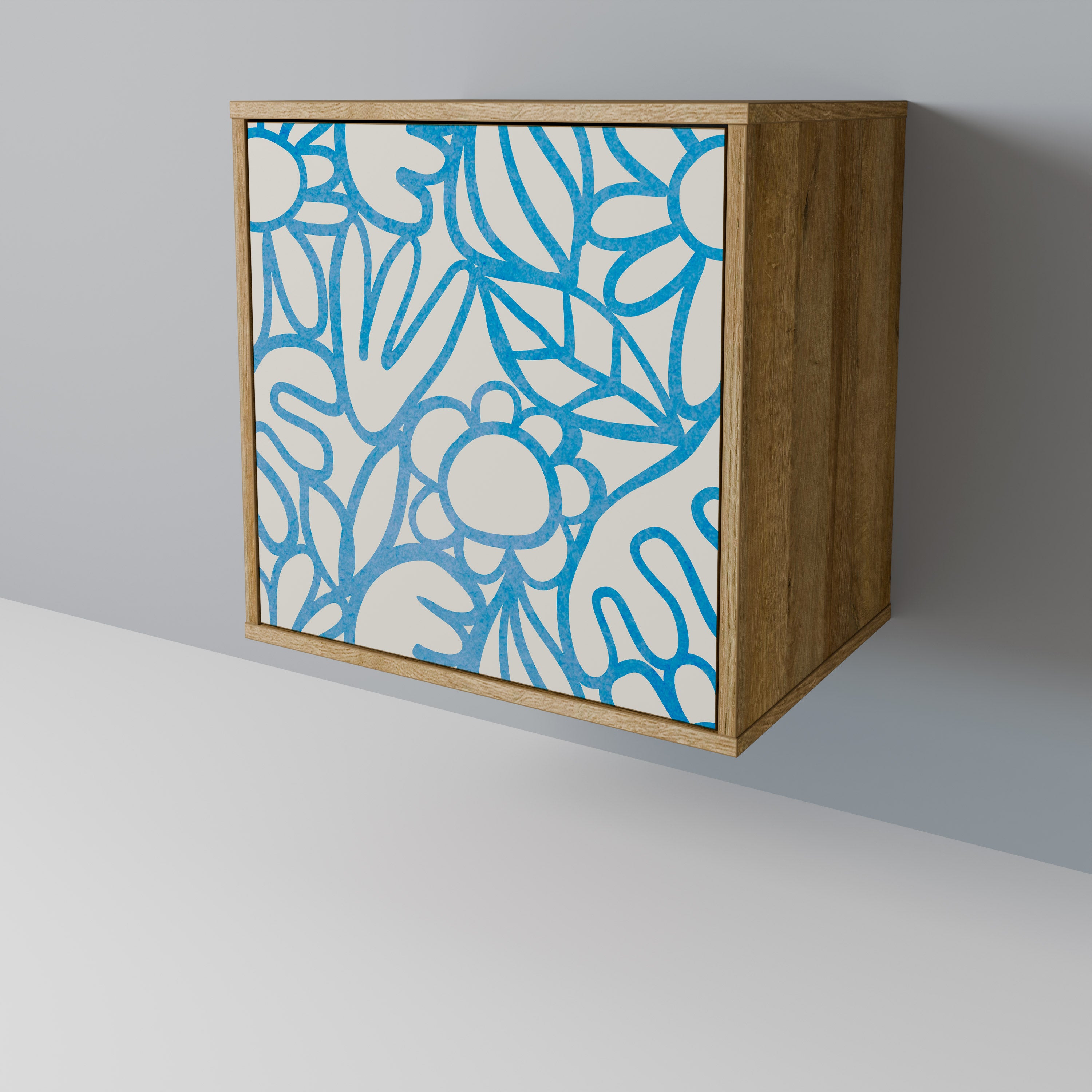 BLOOMY MORNING Sideboard mit 1 Tür in Eiche-Optik