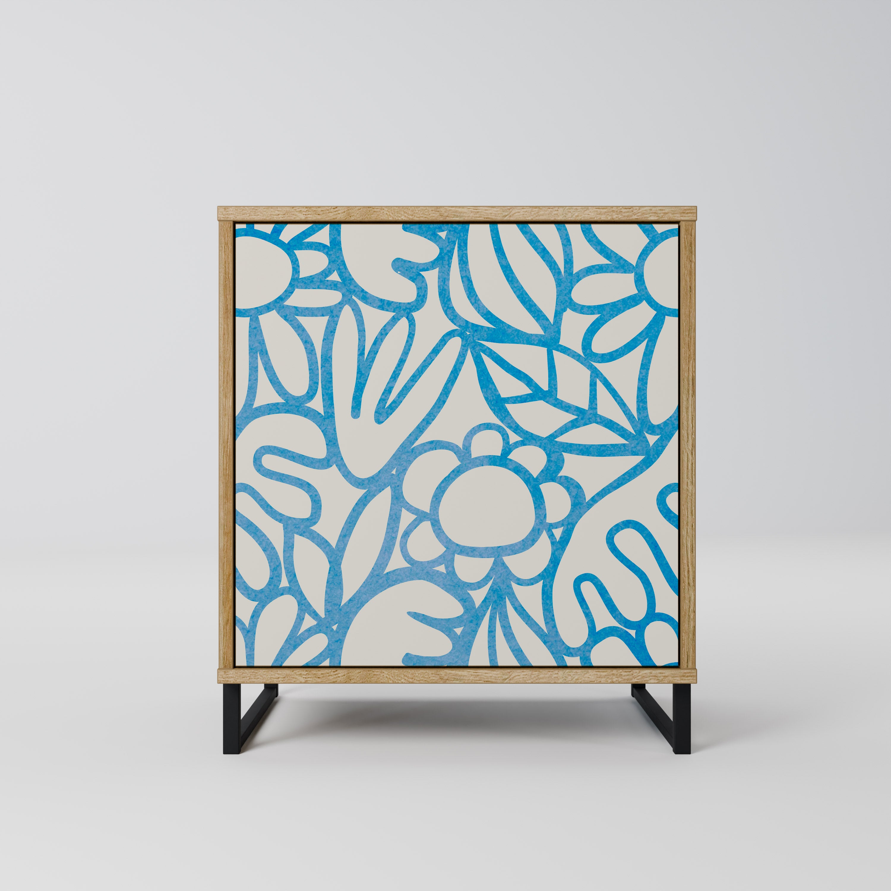 BLOOMY MORNING Sideboard mit 1 Tür in Eiche-Optik