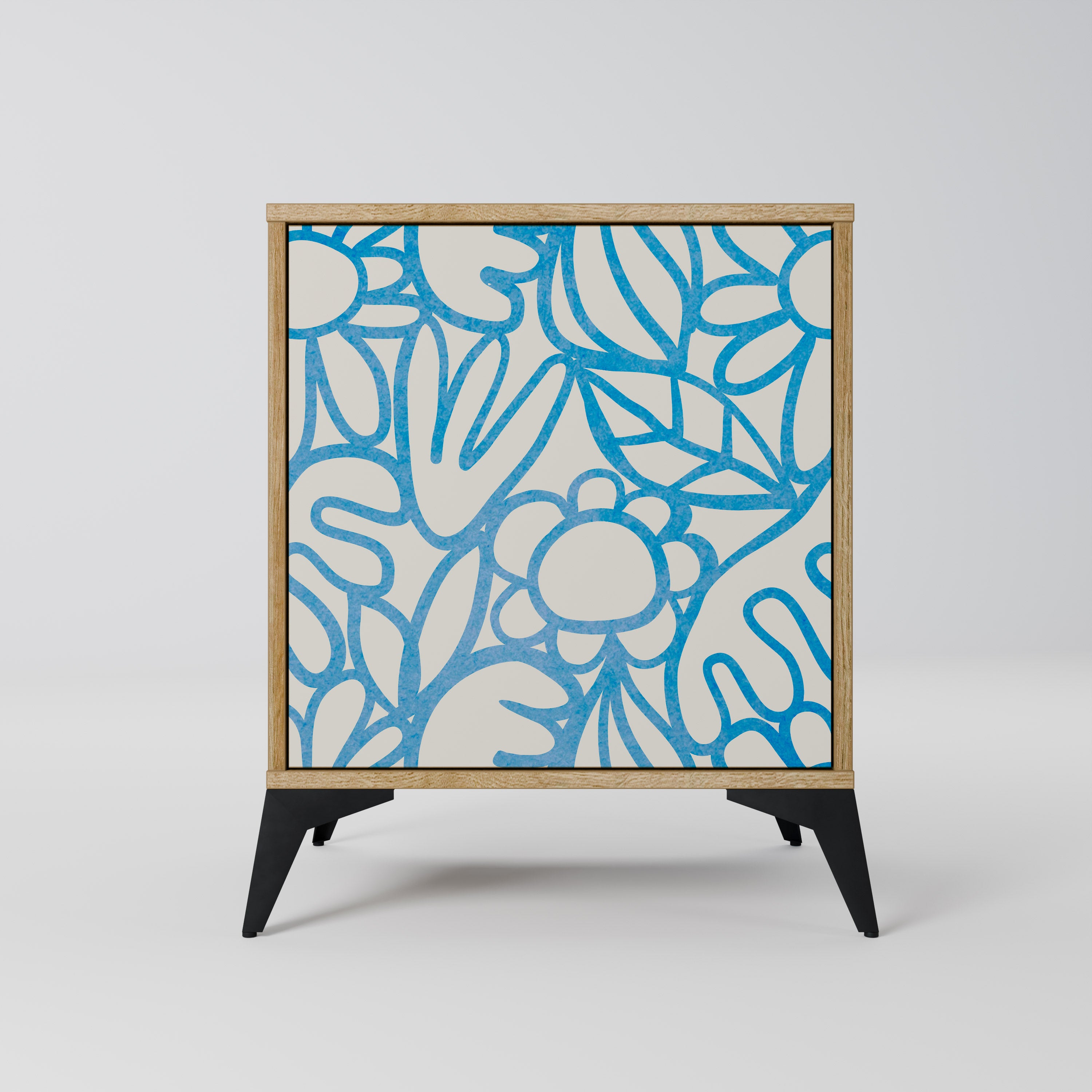 BLOOMY MORNING Sideboard mit 1 Tür in Eiche-Optik