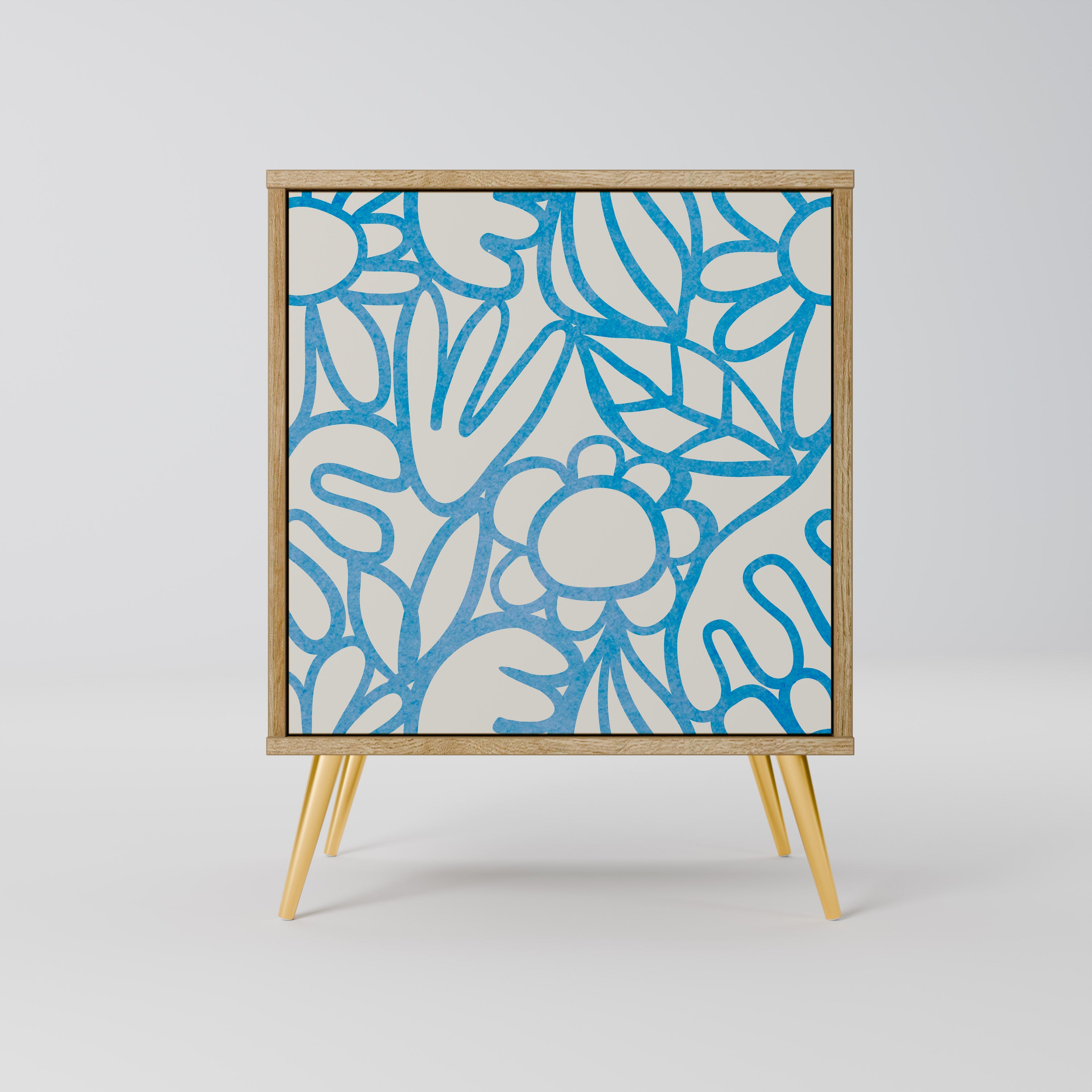 BLOOMY MORNING Sideboard mit 1 Tür in Eiche-Optik