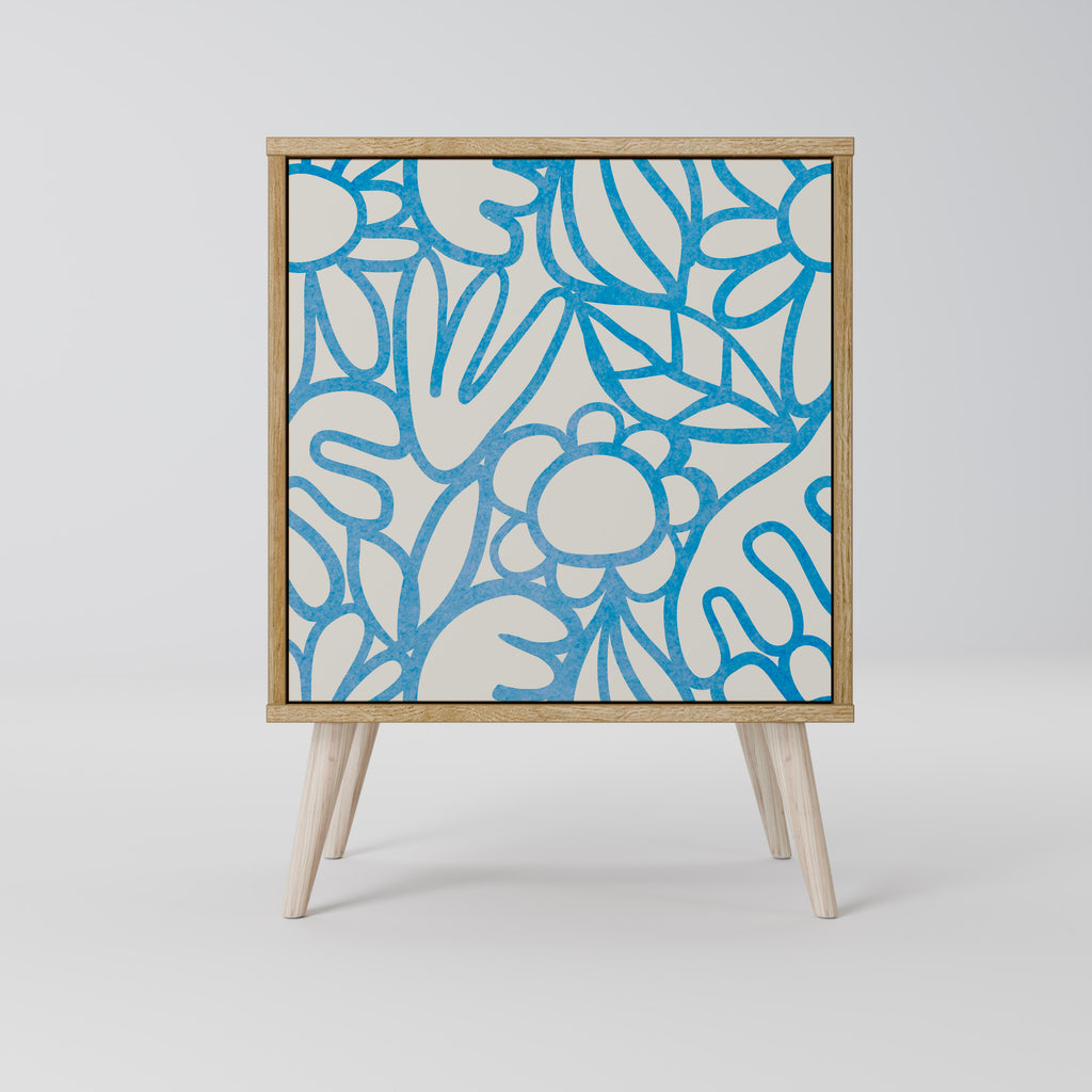 BLOOMY MORNING Sideboard mit 1 Tür in Eiche-Optik