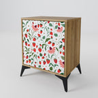 FLOWERS AND STRAWBERRIES Sideboard mit 1 Tür in Eiche-Optik