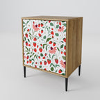 FLOWERS AND STRAWBERRIES Sideboard mit 1 Tür in Eiche-Optik