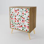 FLOWERS AND STRAWBERRIES Sideboard mit 1 Tür in Eiche-Optik