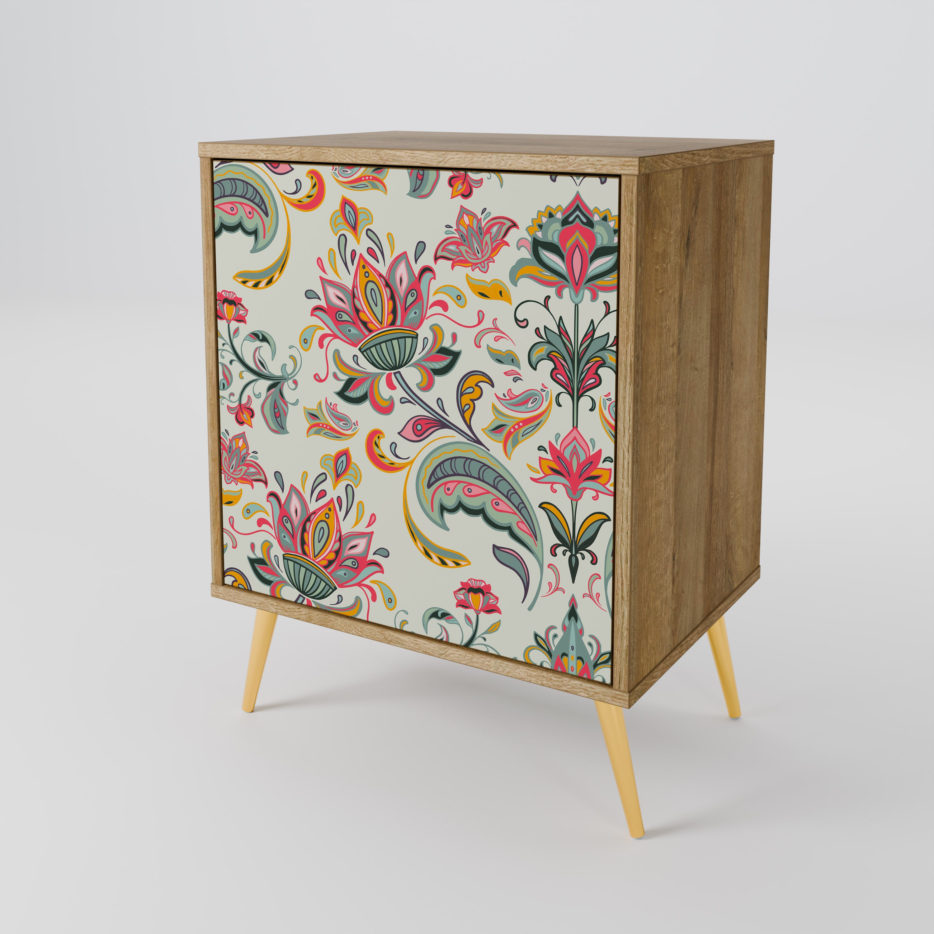 ORGANIC FOLKLORE Sideboard mit 1 Tür in Eiche-Optik