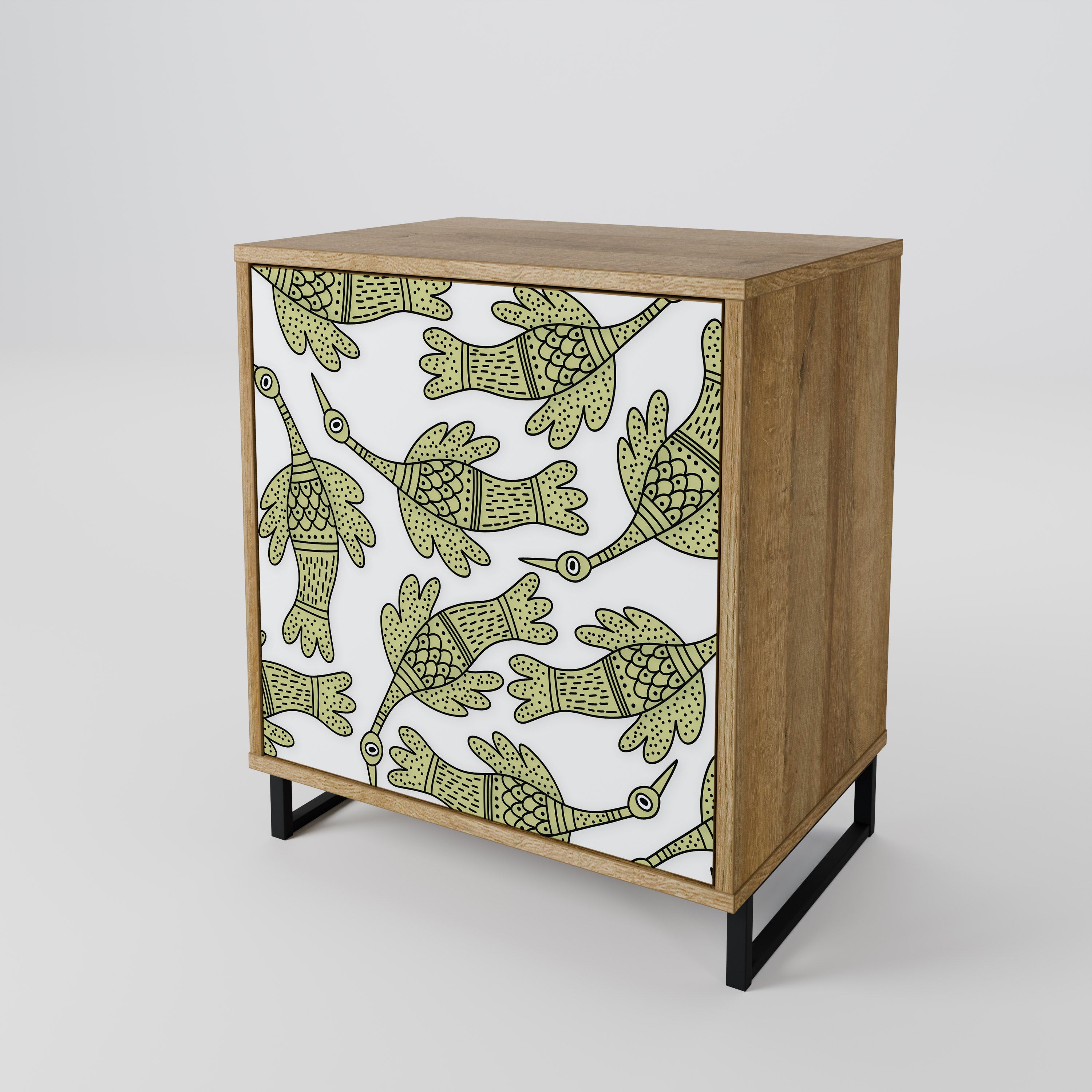 SEEDLING SONGBIRD Sideboard mit 1 Tür in Eiche-Optik