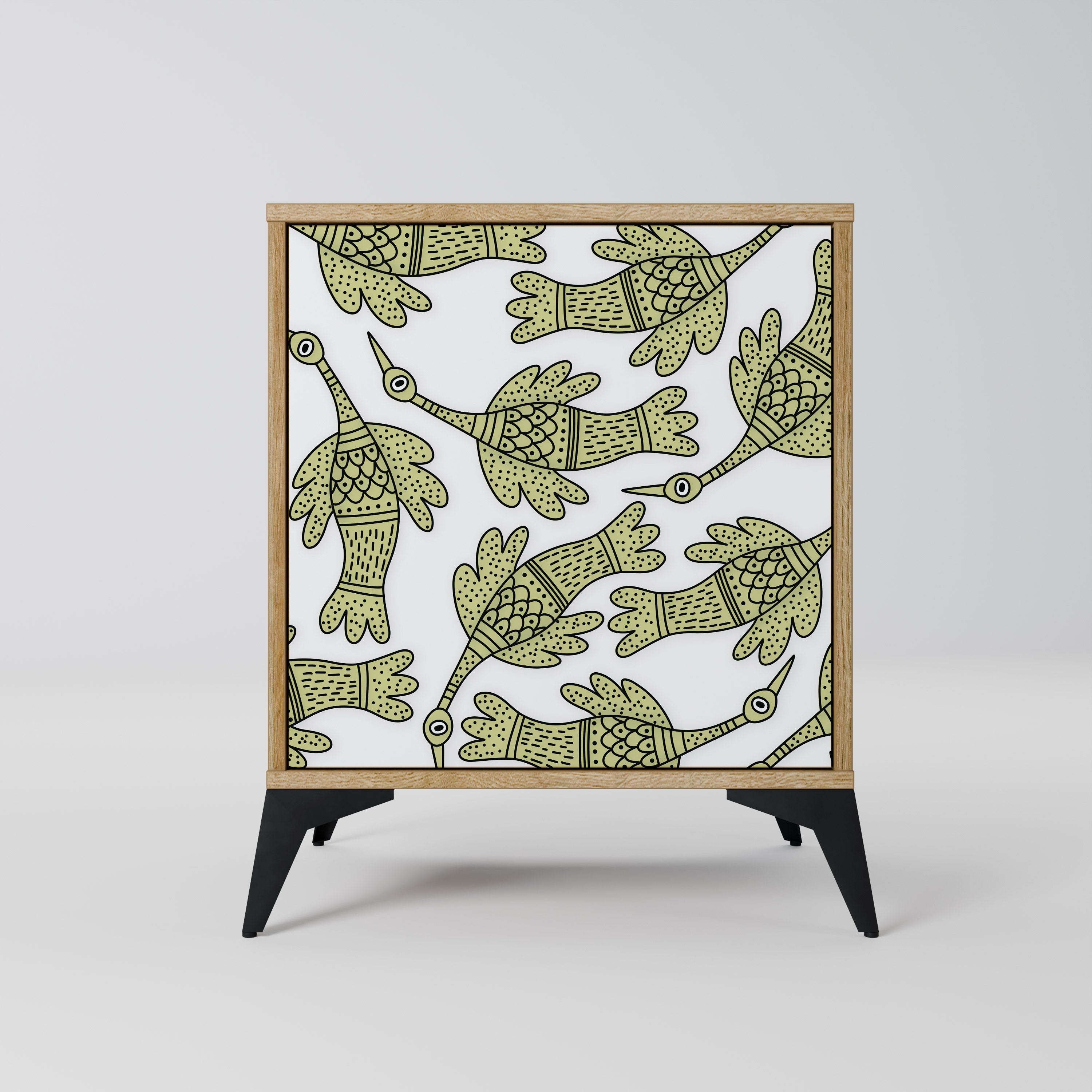 SEEDLING SONGBIRD Sideboard mit 1 Tür in Eiche-Optik