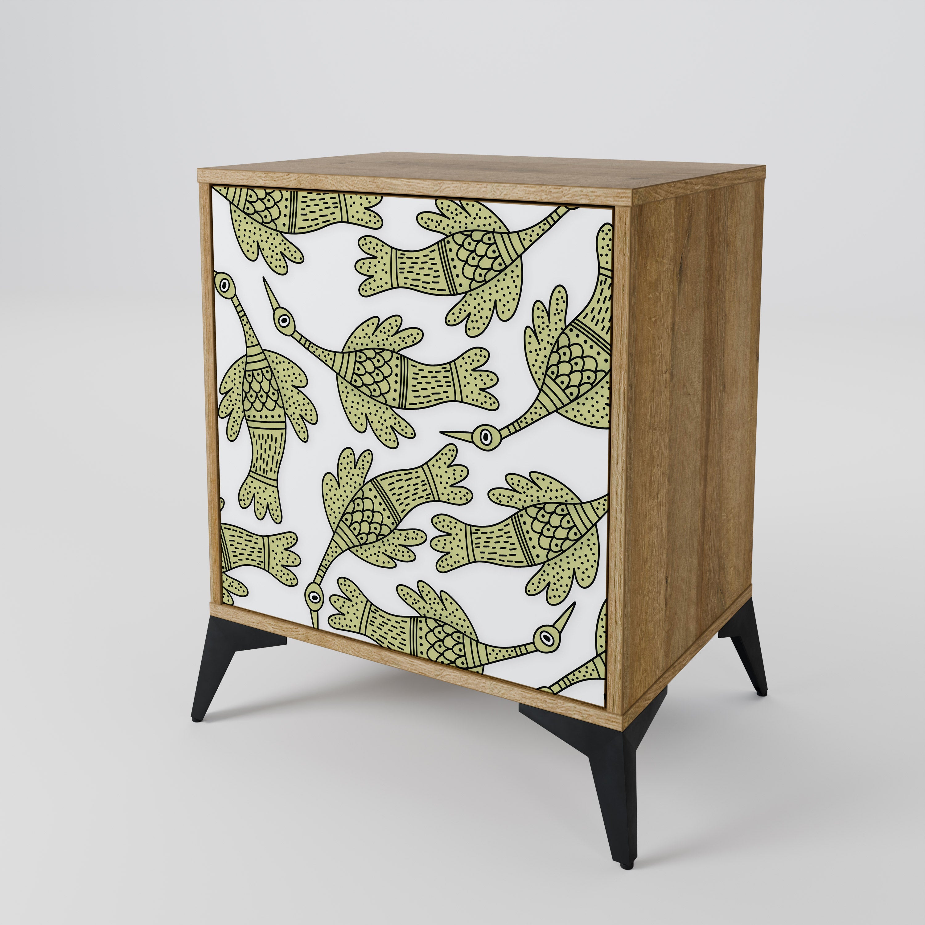 SEEDLING SONGBIRD Sideboard mit 1 Tür in Eiche-Optik