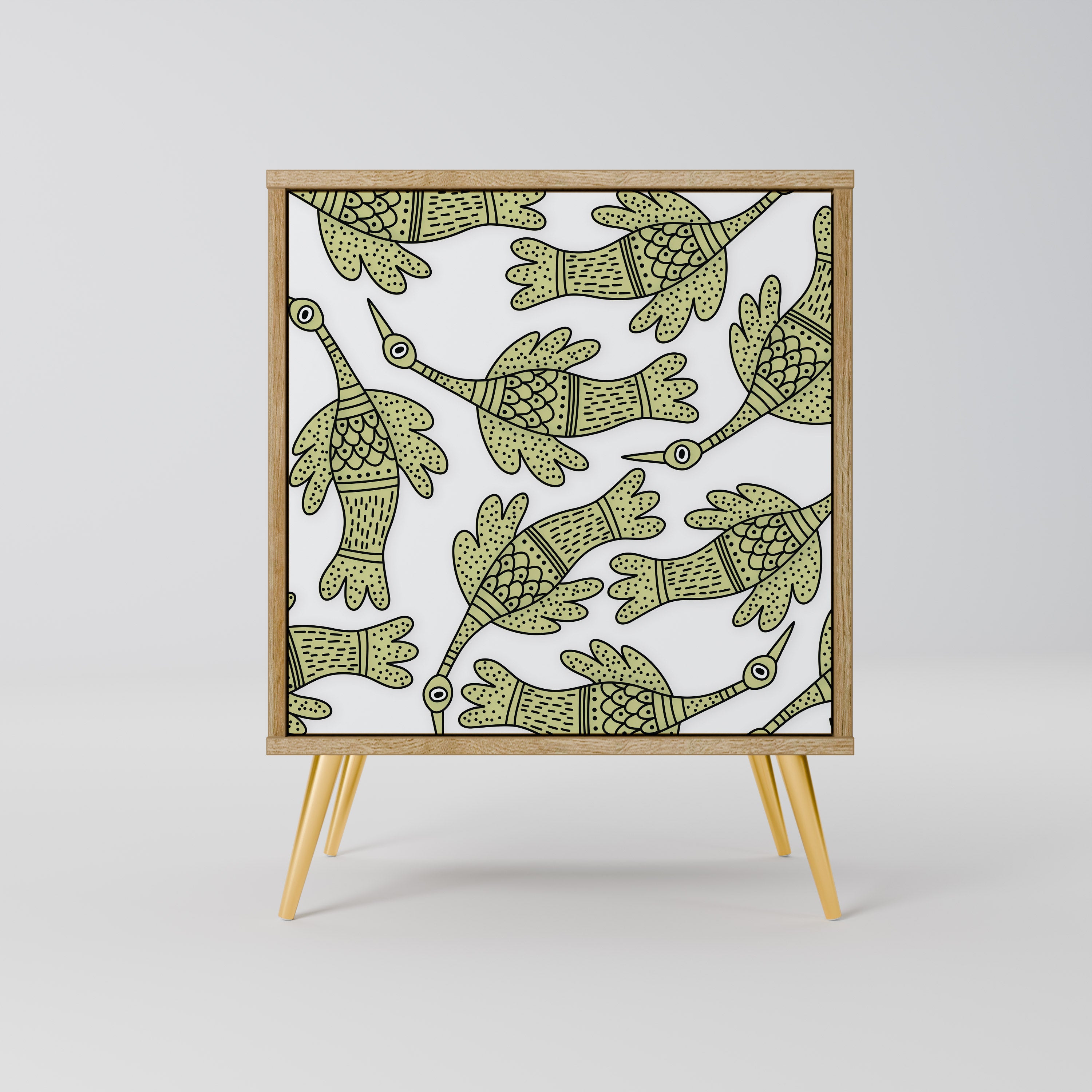 SEEDLING SONGBIRD Sideboard mit 1 Tür in Eiche-Optik