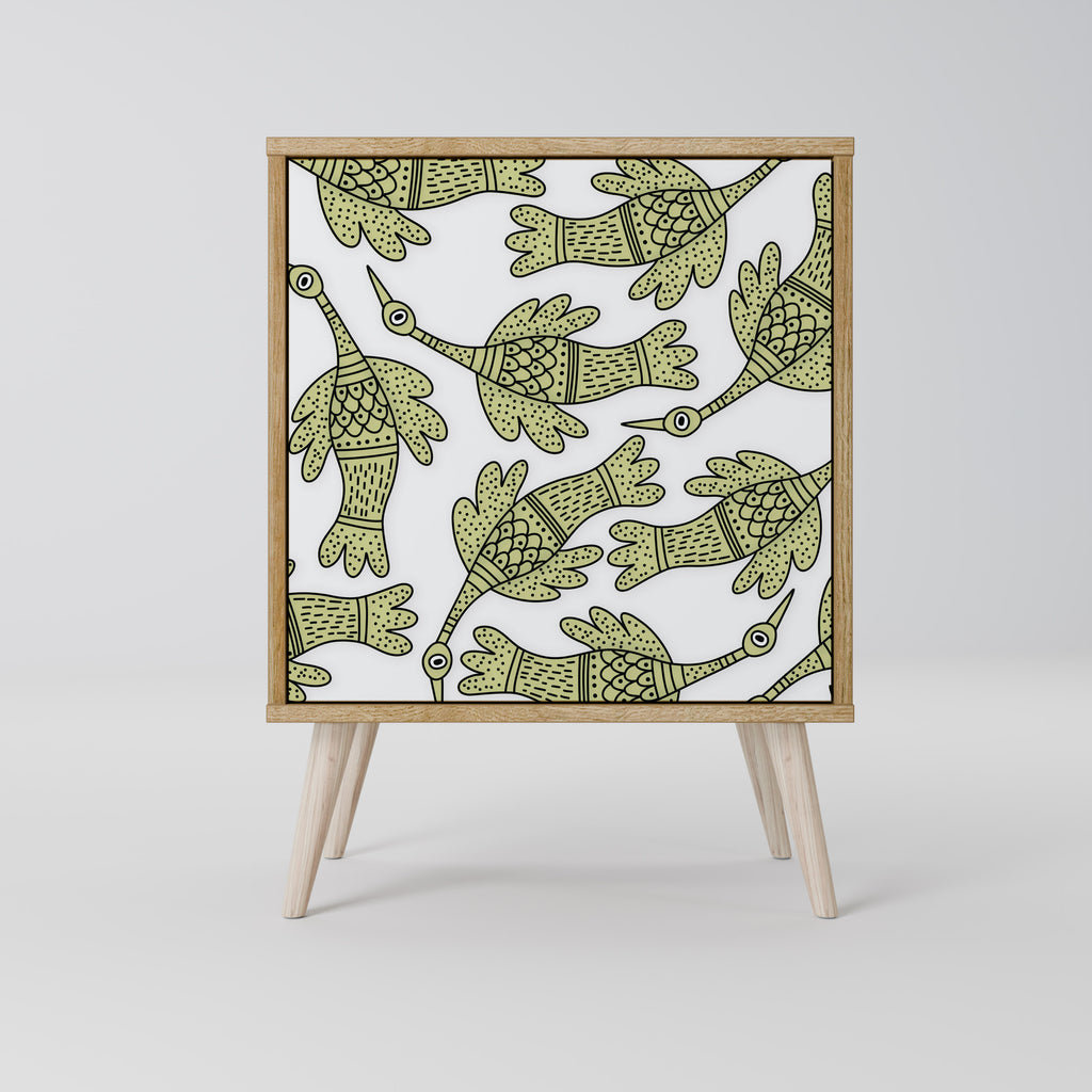 SEEDLING SONGBIRD Sideboard mit 1 Tür in Eiche-Optik