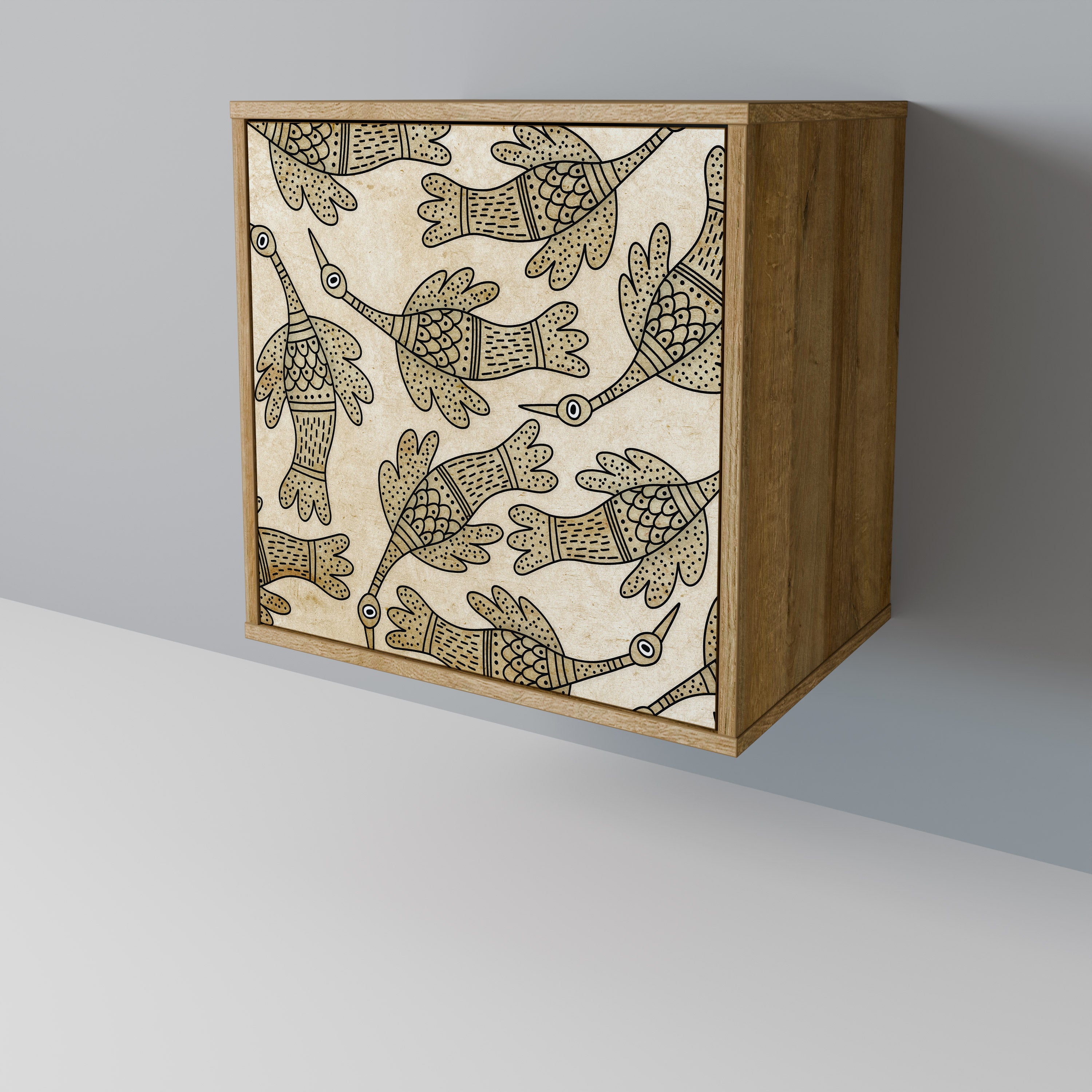 ALMONDINE SONGBIRD Sideboard mit 1 Tür in Eiche-Optik