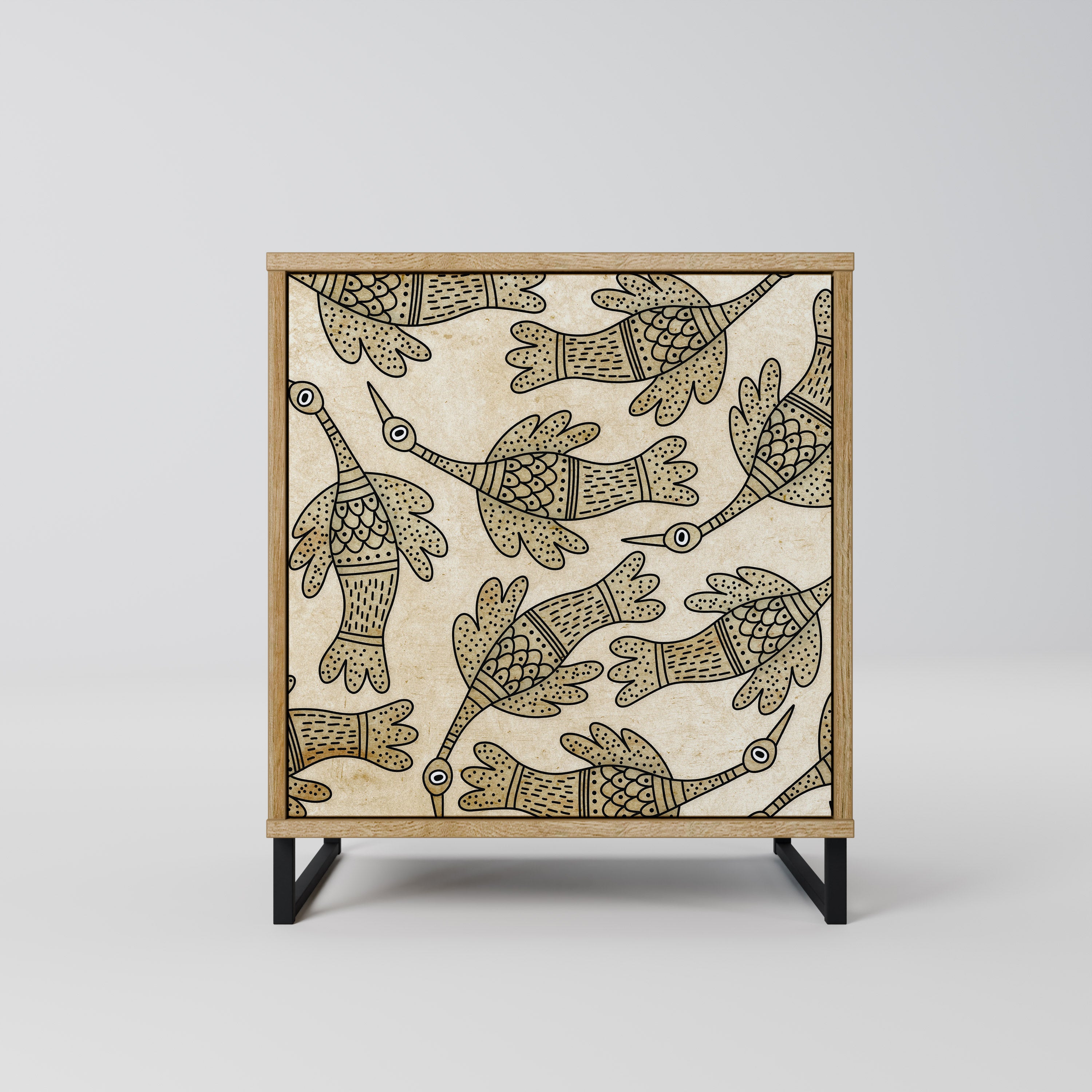 ALMONDINE SONGBIRD Sideboard mit 1 Tür in Eiche-Optik