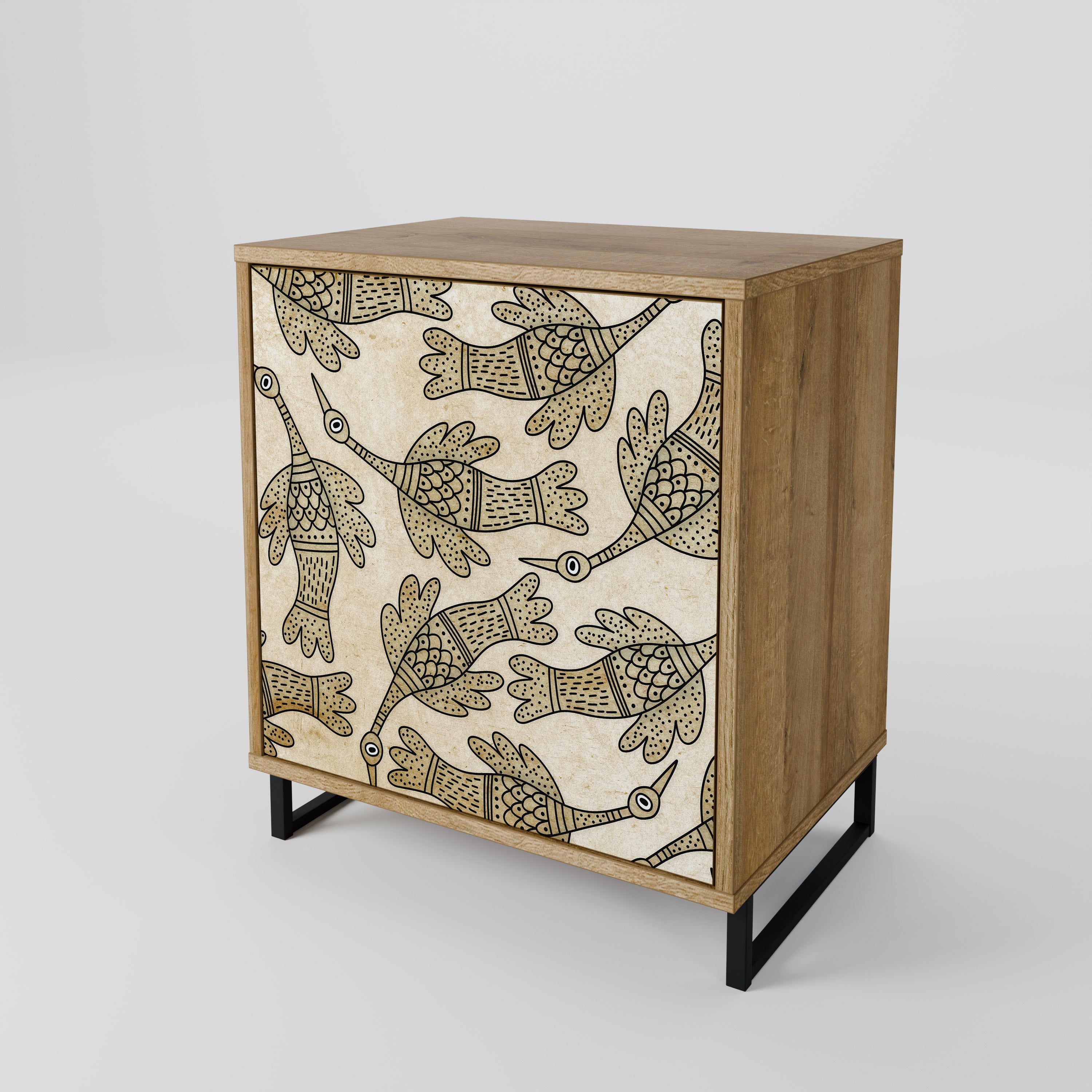 ALMONDINE SONGBIRD Sideboard mit 1 Tür in Eiche-Optik