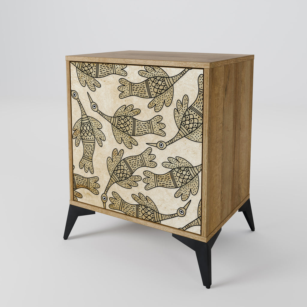 ALMONDINE SONGBIRD Sideboard mit 1 Tür in Eiche-Optik