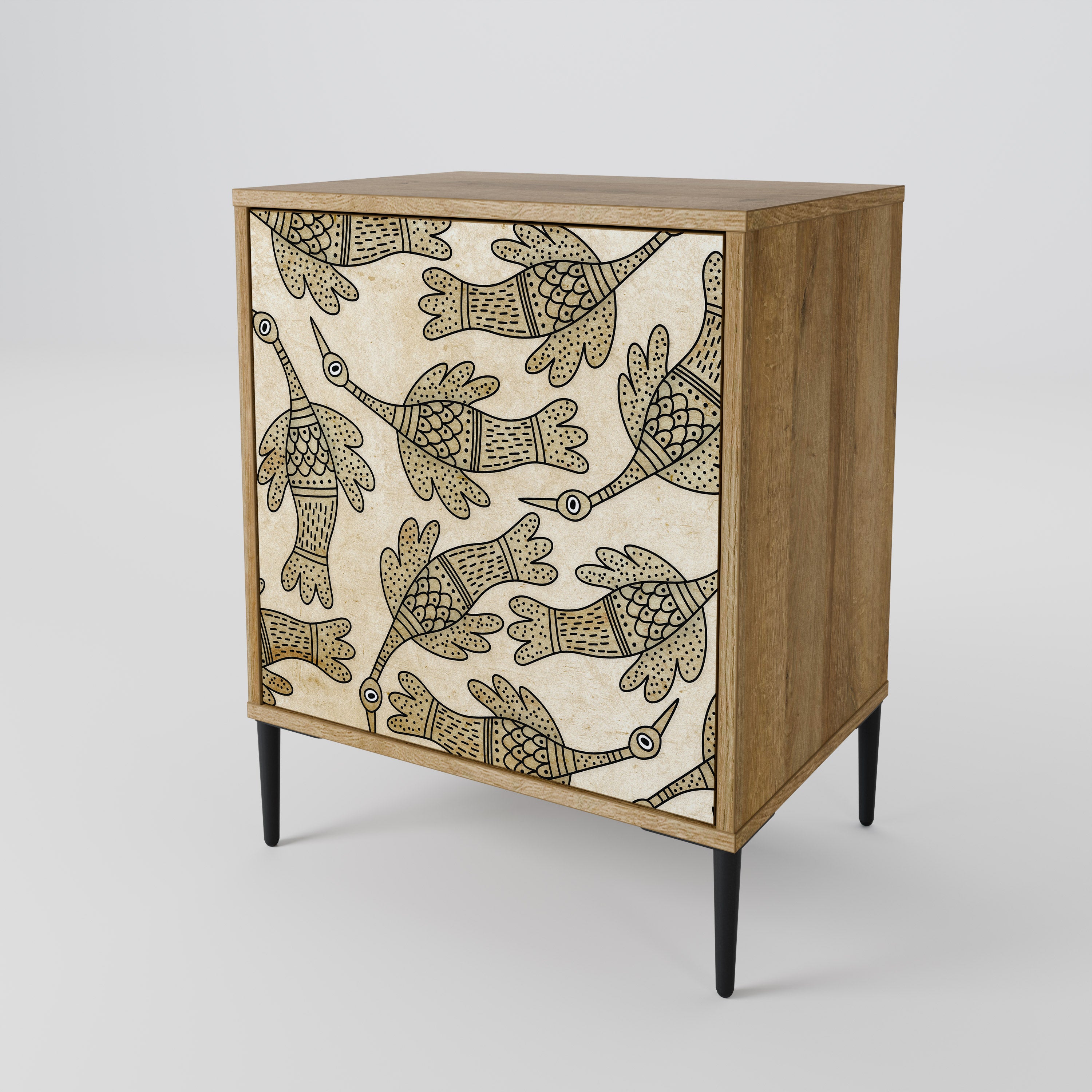 ALMONDINE SONGBIRD Sideboard mit 1 Tür in Eiche-Optik