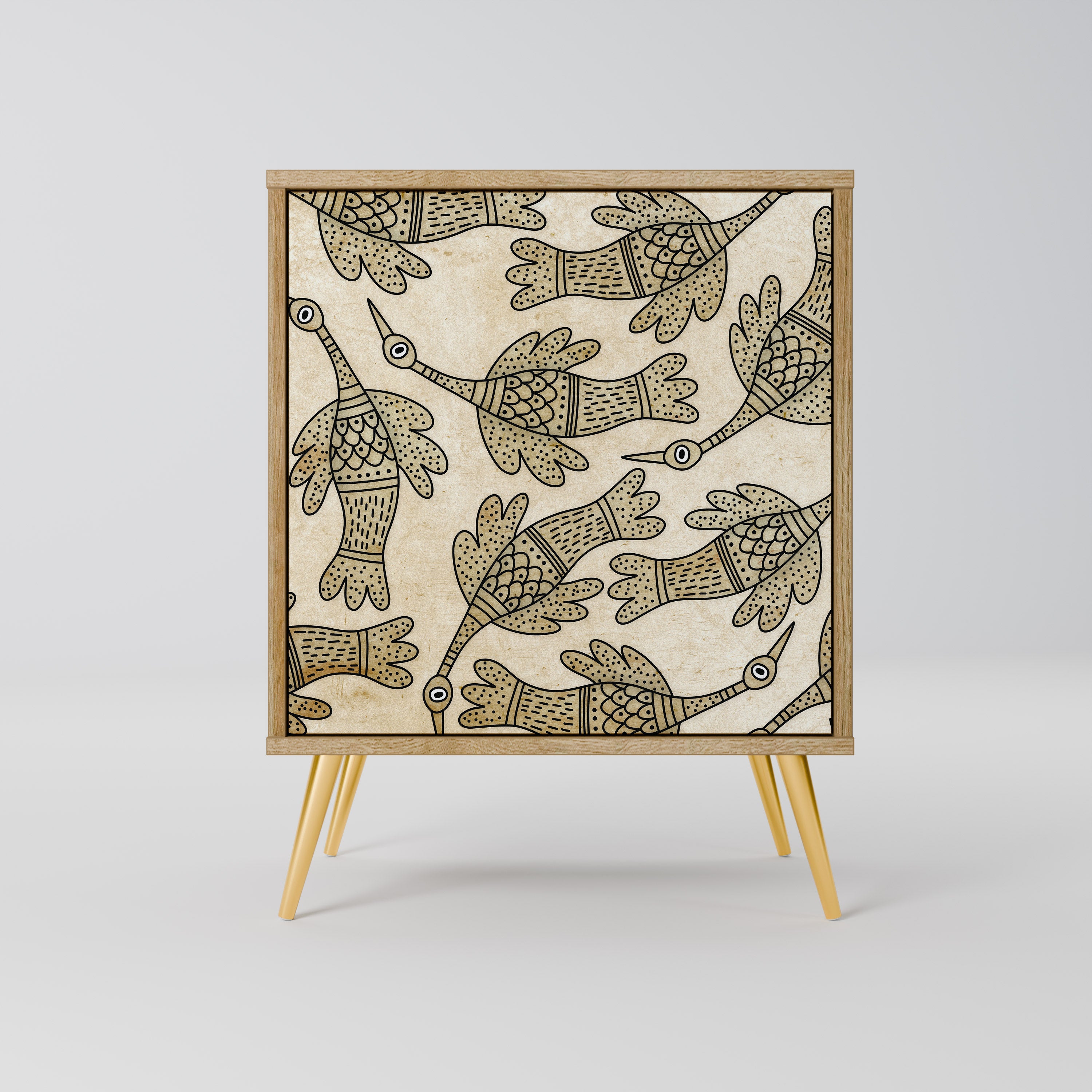 ALMONDINE SONGBIRD Sideboard mit 1 Tür in Eiche-Optik