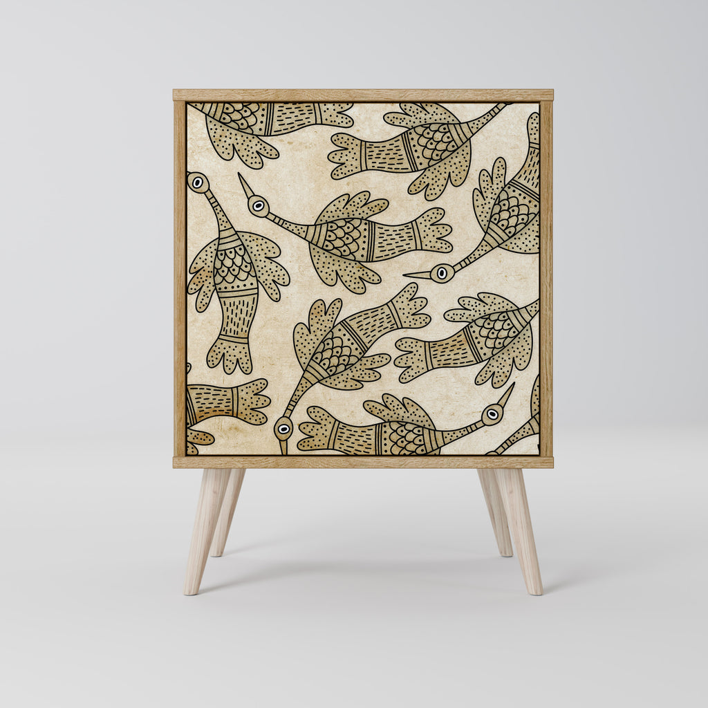 ALMONDINE SONGBIRD Sideboard mit 1 Tür in Eiche-Optik