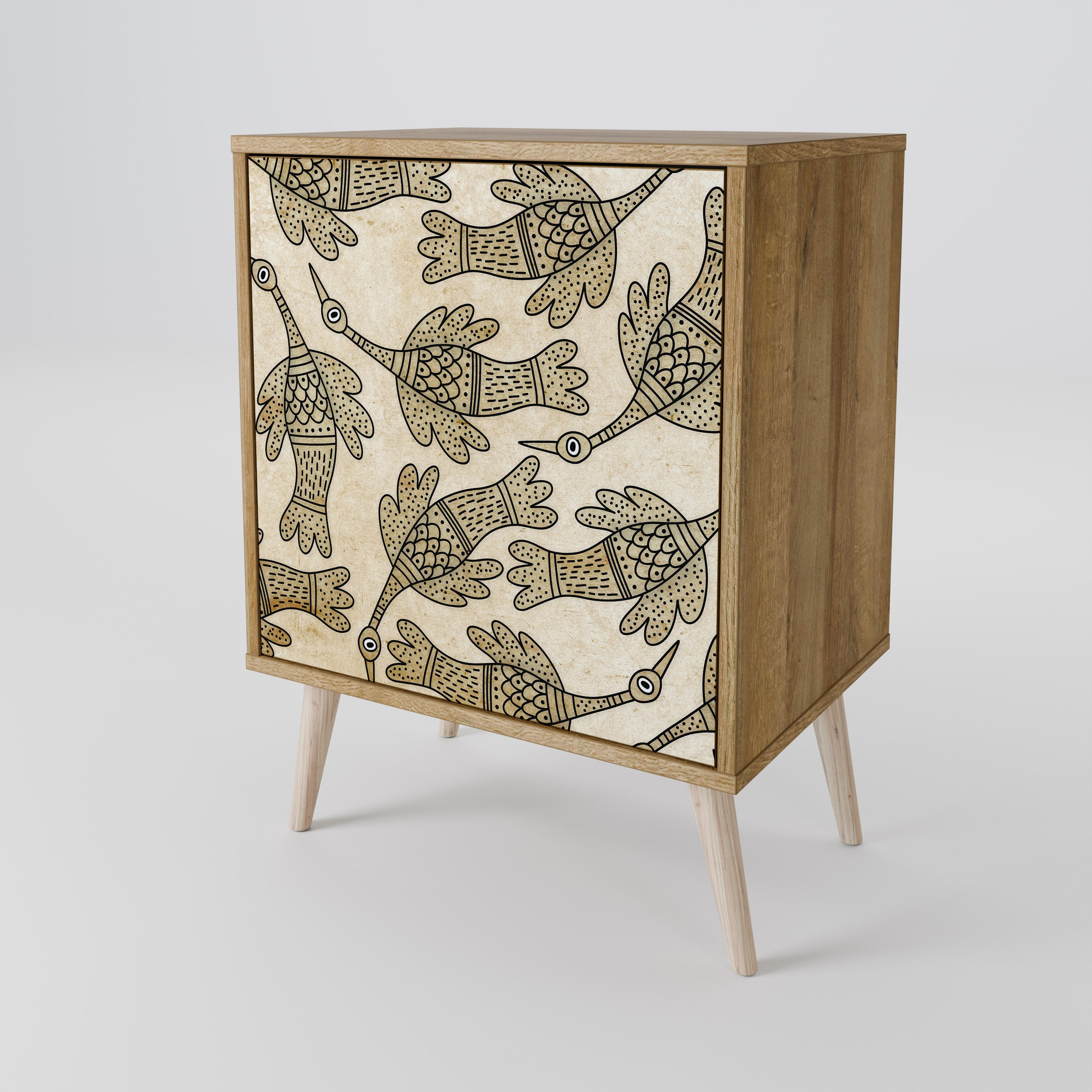 ALMONDINE SONGBIRD Sideboard mit 1 Tür in Eiche-Optik