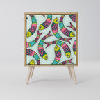 INDIAN FISH Sideboard mit 1 Tür in Eiche-Optik