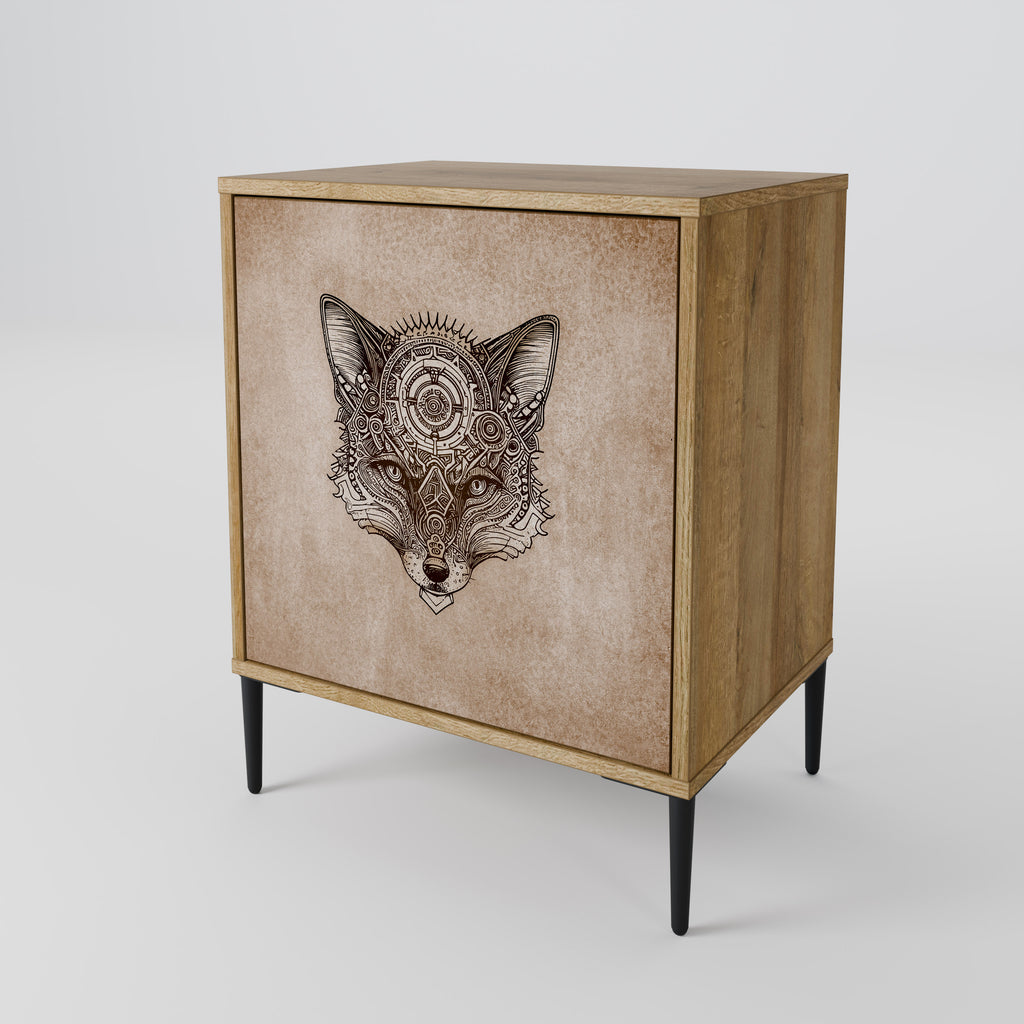 STEAMPUNK CLAN Sideboard mit 1 Tür in Eiche-Optik