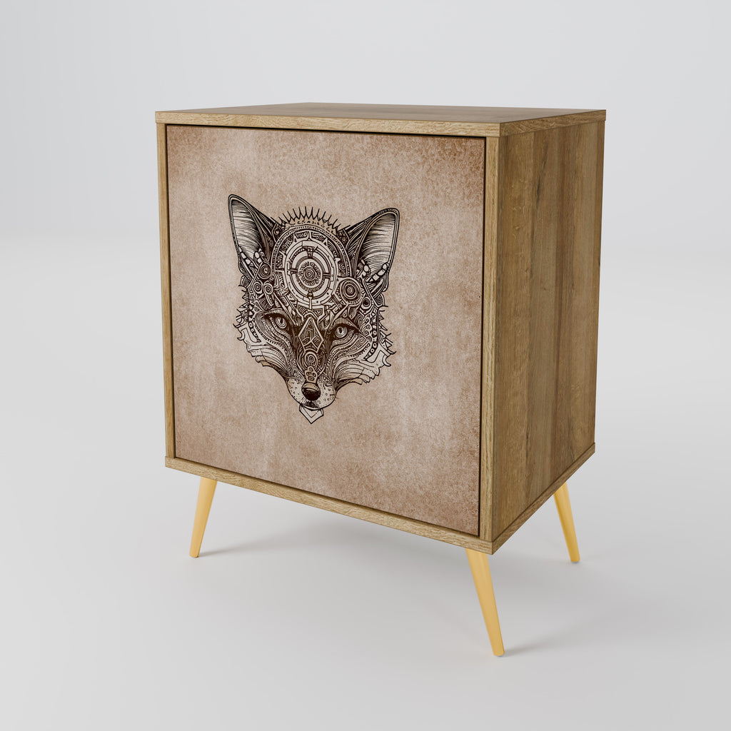 STEAMPUNK CLAN Sideboard mit 1 Tür in Eiche-Optik