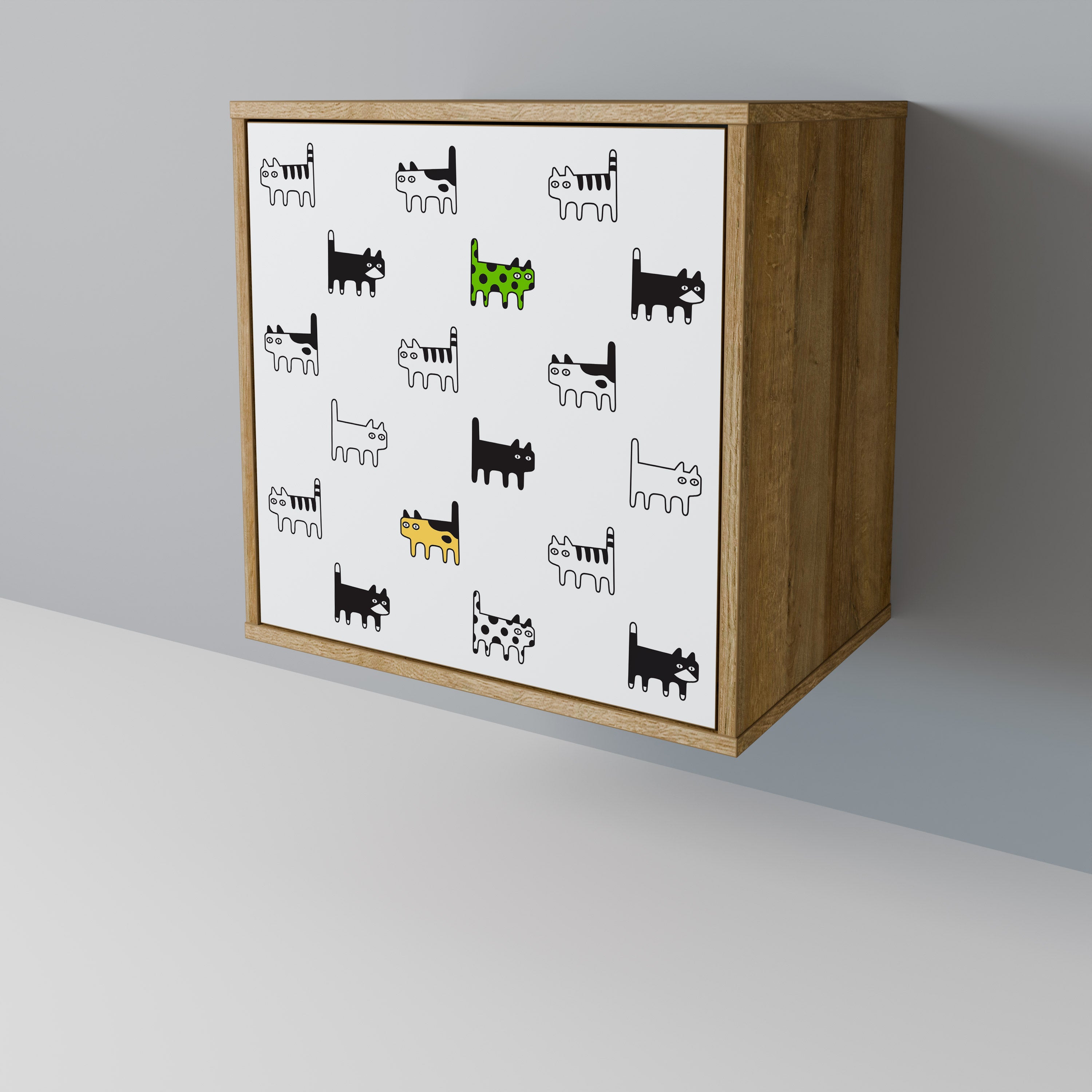 CATS COMPILATION Sideboard mit 1 Tür in Eiche-Optik