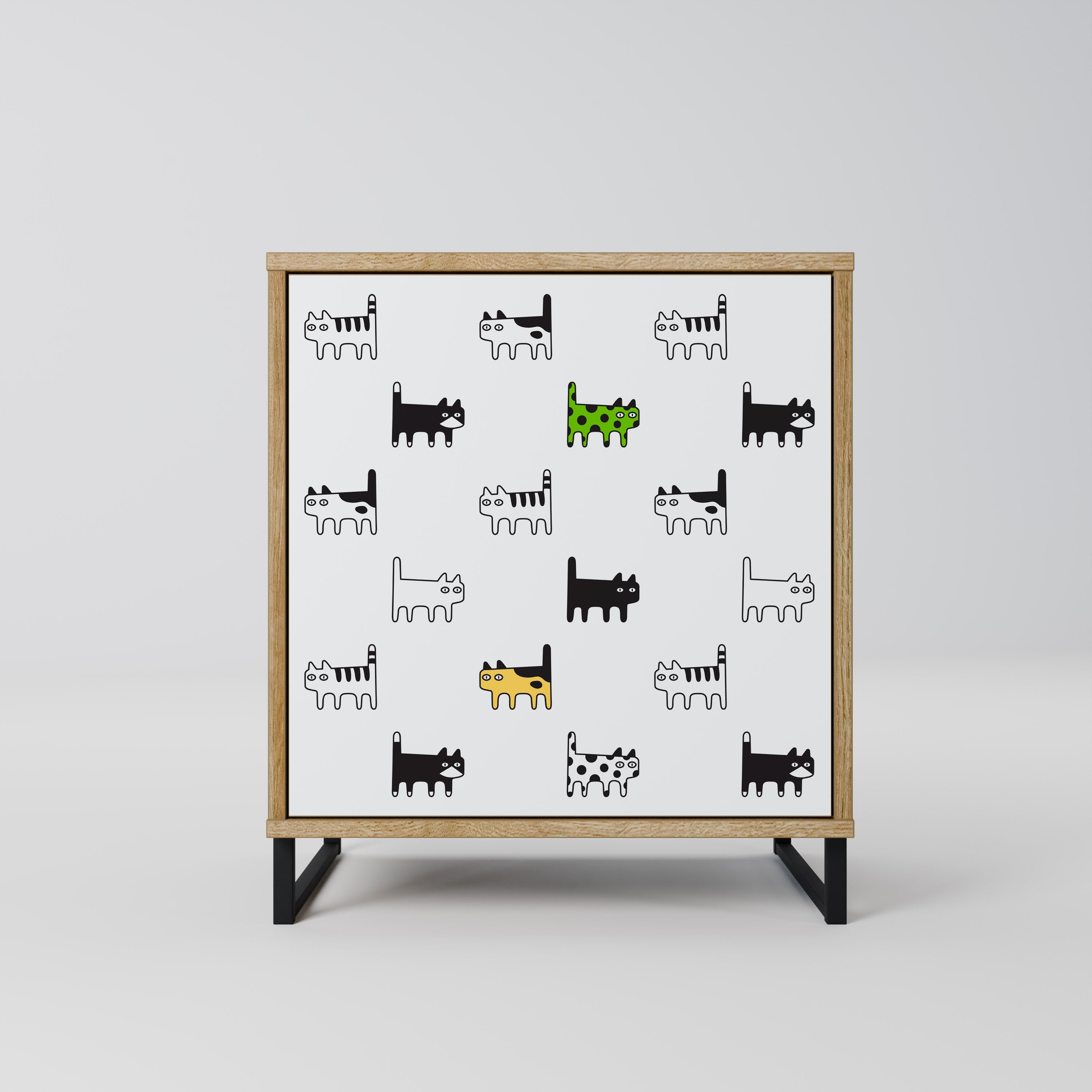 CATS COMPILATION Sideboard mit 1 Tür in Eiche-Optik