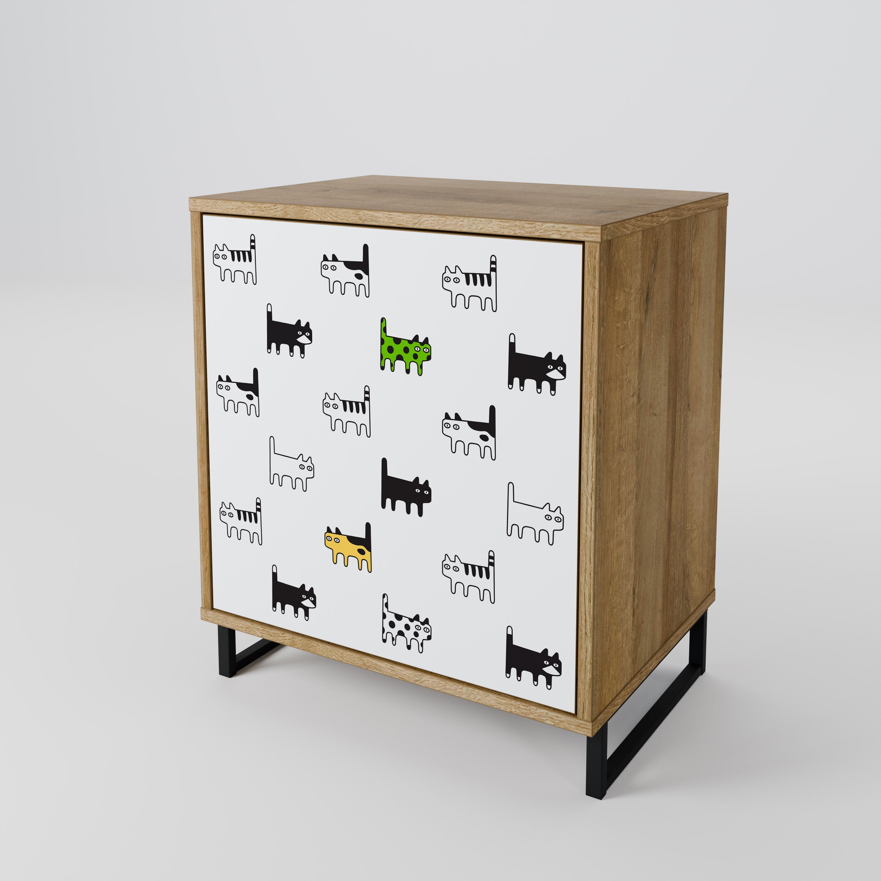CATS COMPILATION Sideboard mit 1 Tür in Eiche-Optik