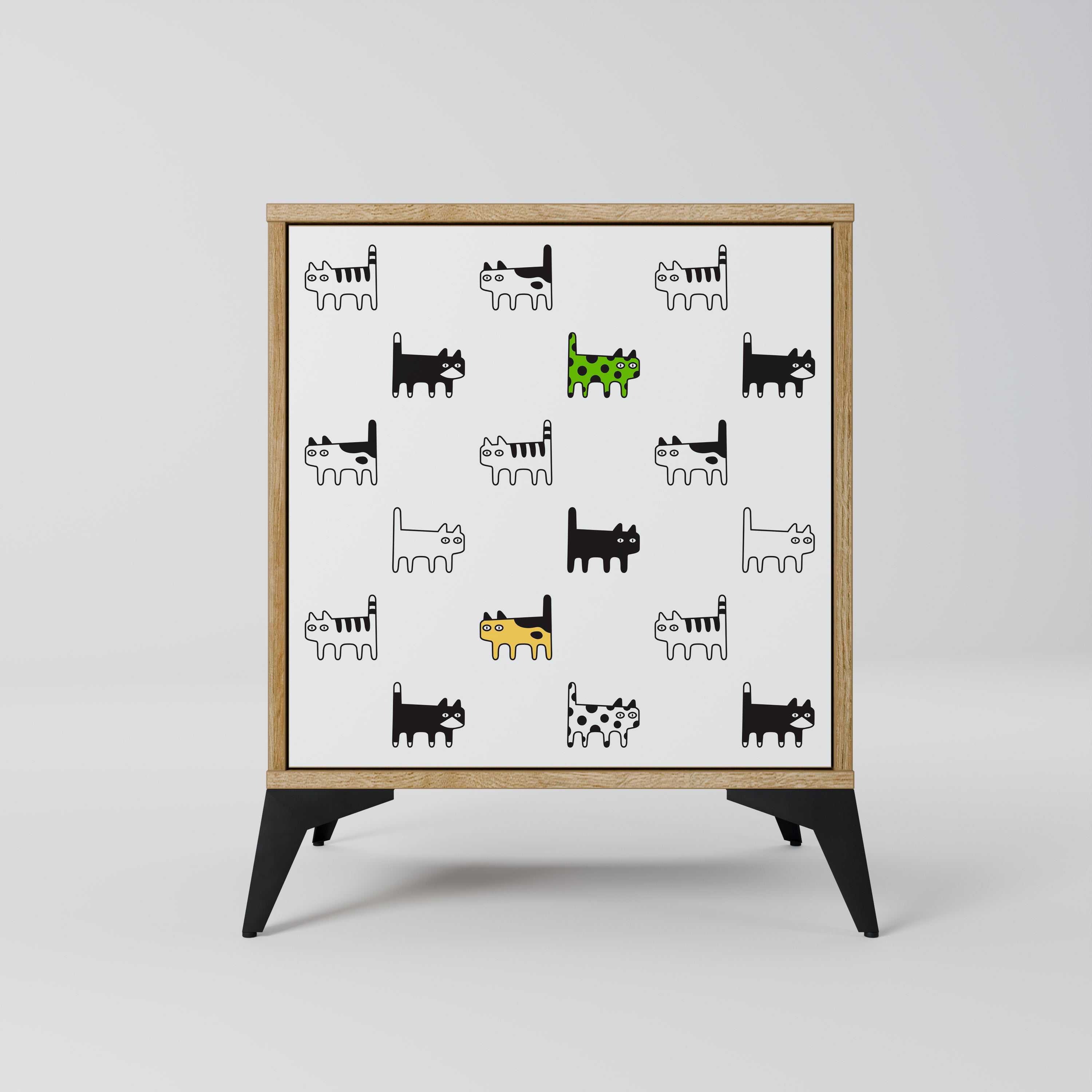 CATS COMPILATION Sideboard mit 1 Tür in Eiche-Optik