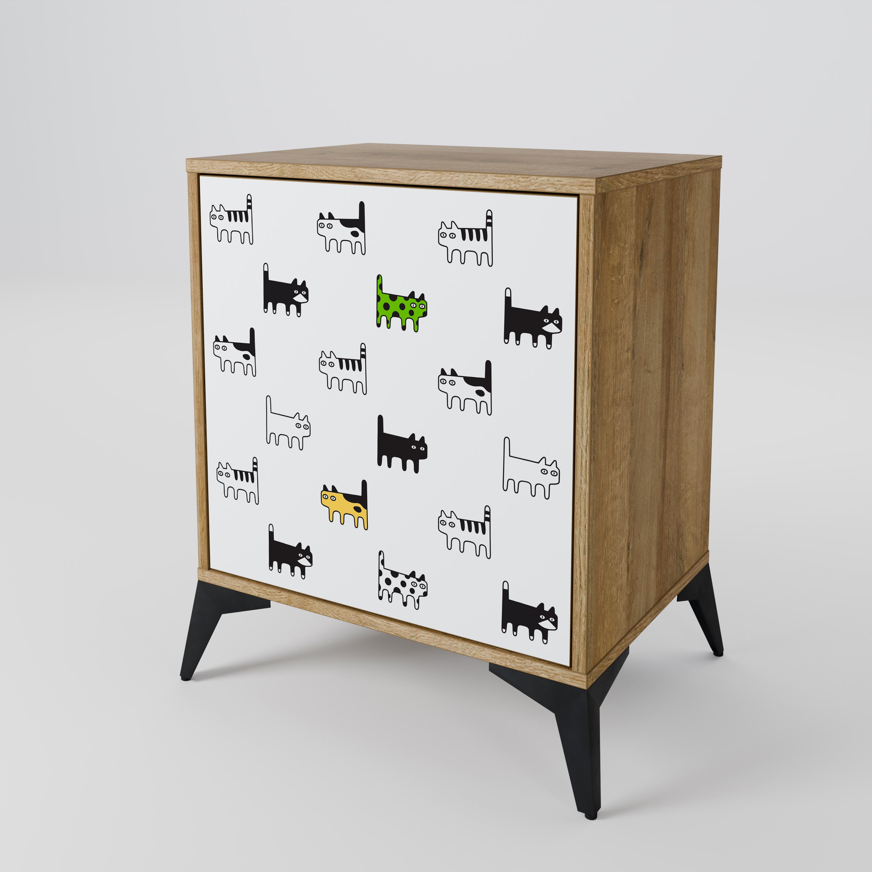 CATS COMPILATION Sideboard mit 1 Tür in Eiche-Optik