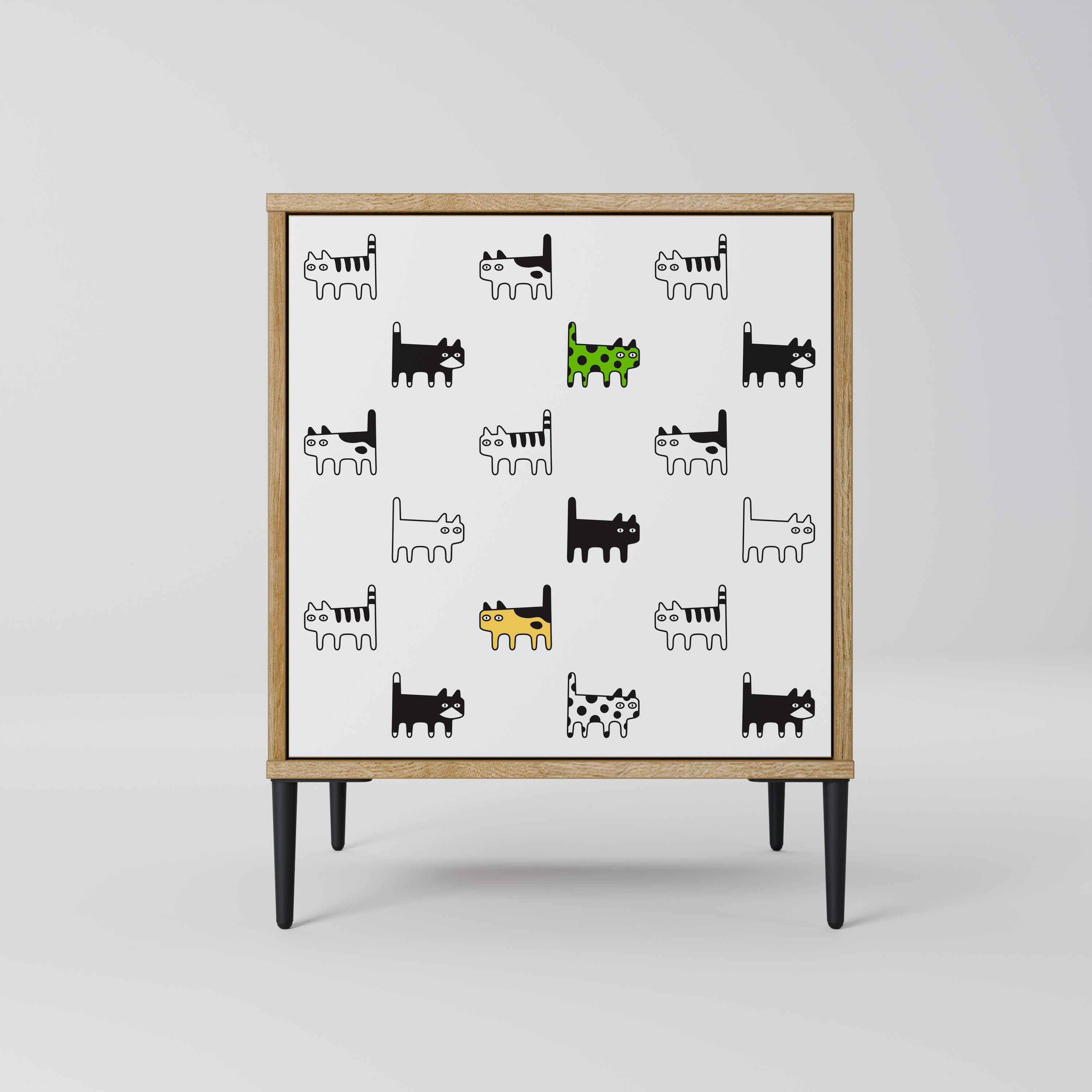 CATS COMPILATION Sideboard mit 1 Tür in Eiche-Optik
