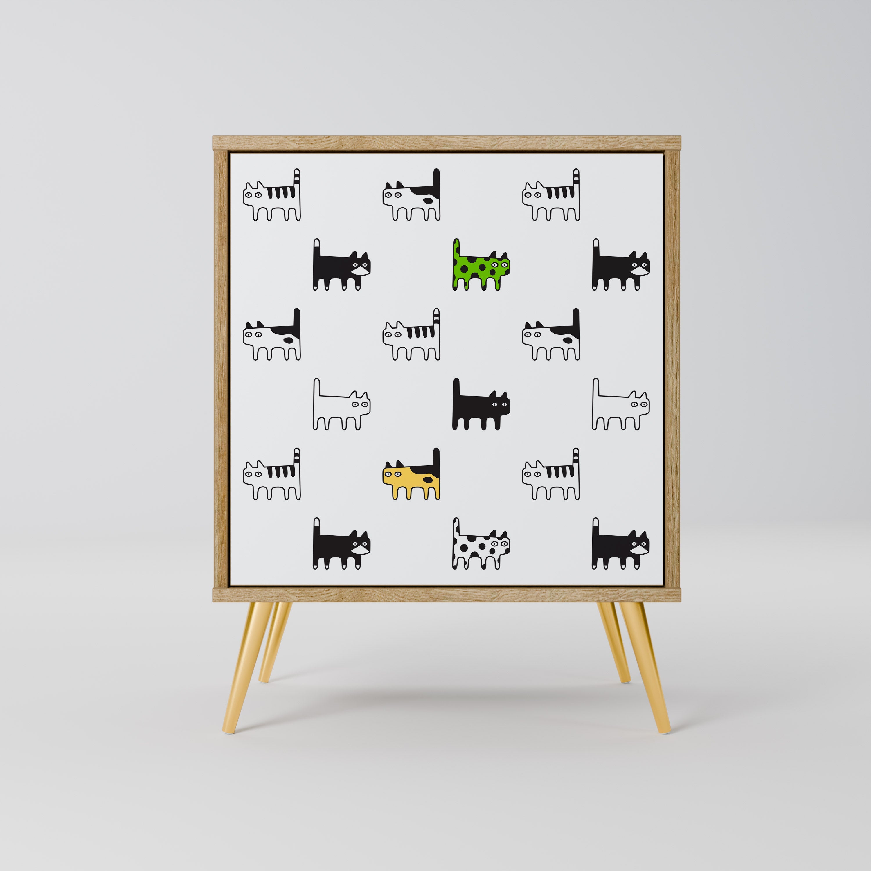 CATS COMPILATION Sideboard mit 1 Tür in Eiche-Optik