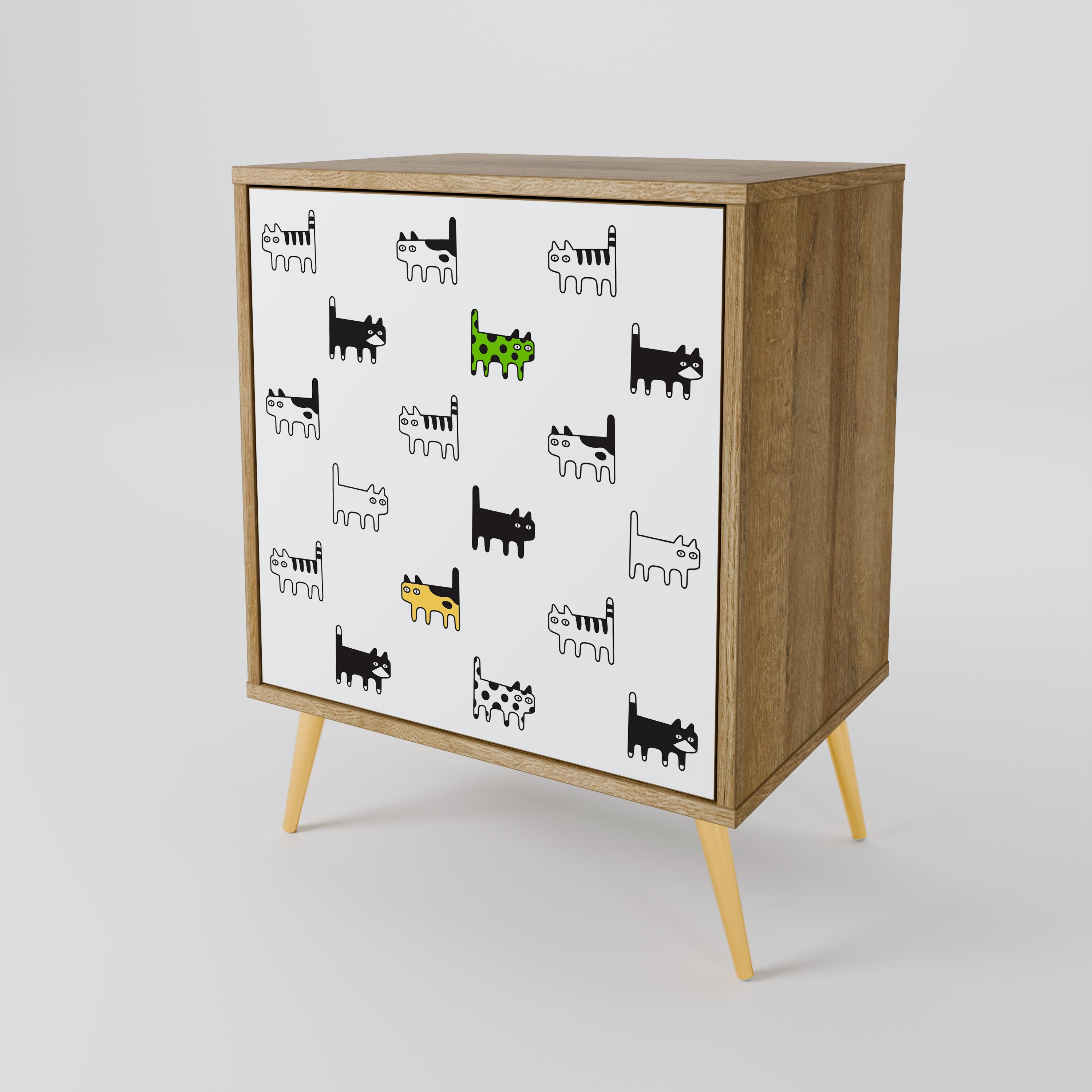 CATS COMPILATION Sideboard mit 1 Tür in Eiche-Optik