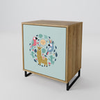 COLORFUL ALPACAS Sideboard mit 1 Tür in Eiche-Optik