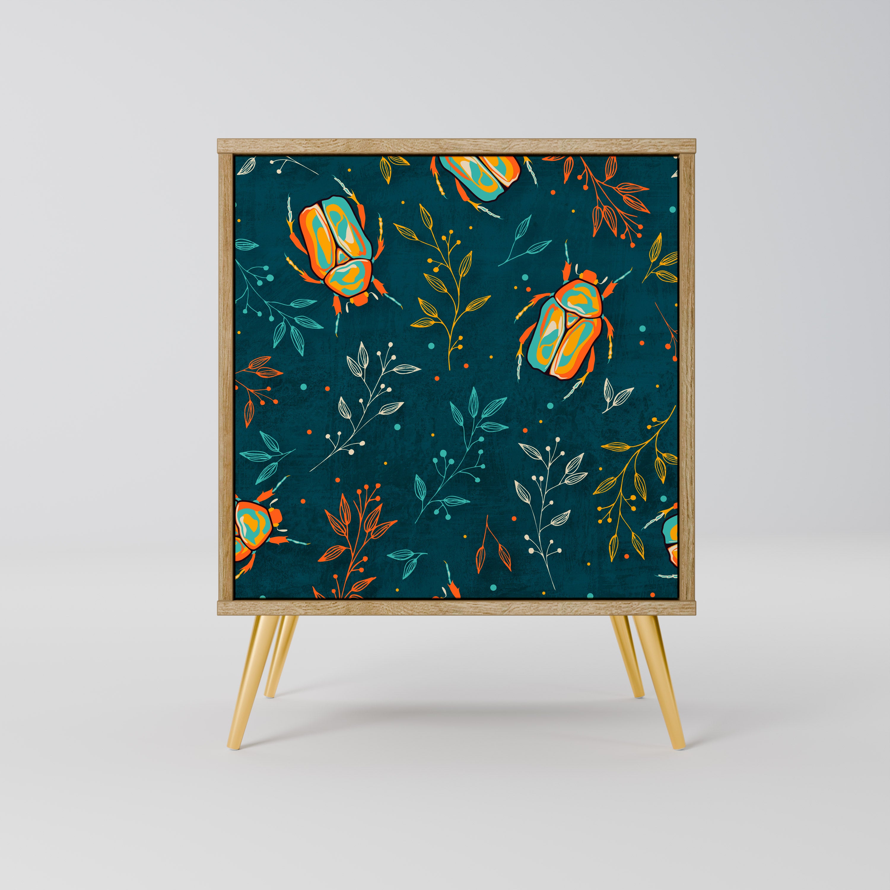 AUTUMN INSECTS Sideboard mit 1 Tür in Eiche-Optik