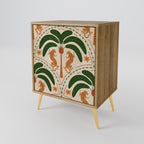 DANCING PREDATORS Sideboard mit 1 Tür in Eiche-Optik